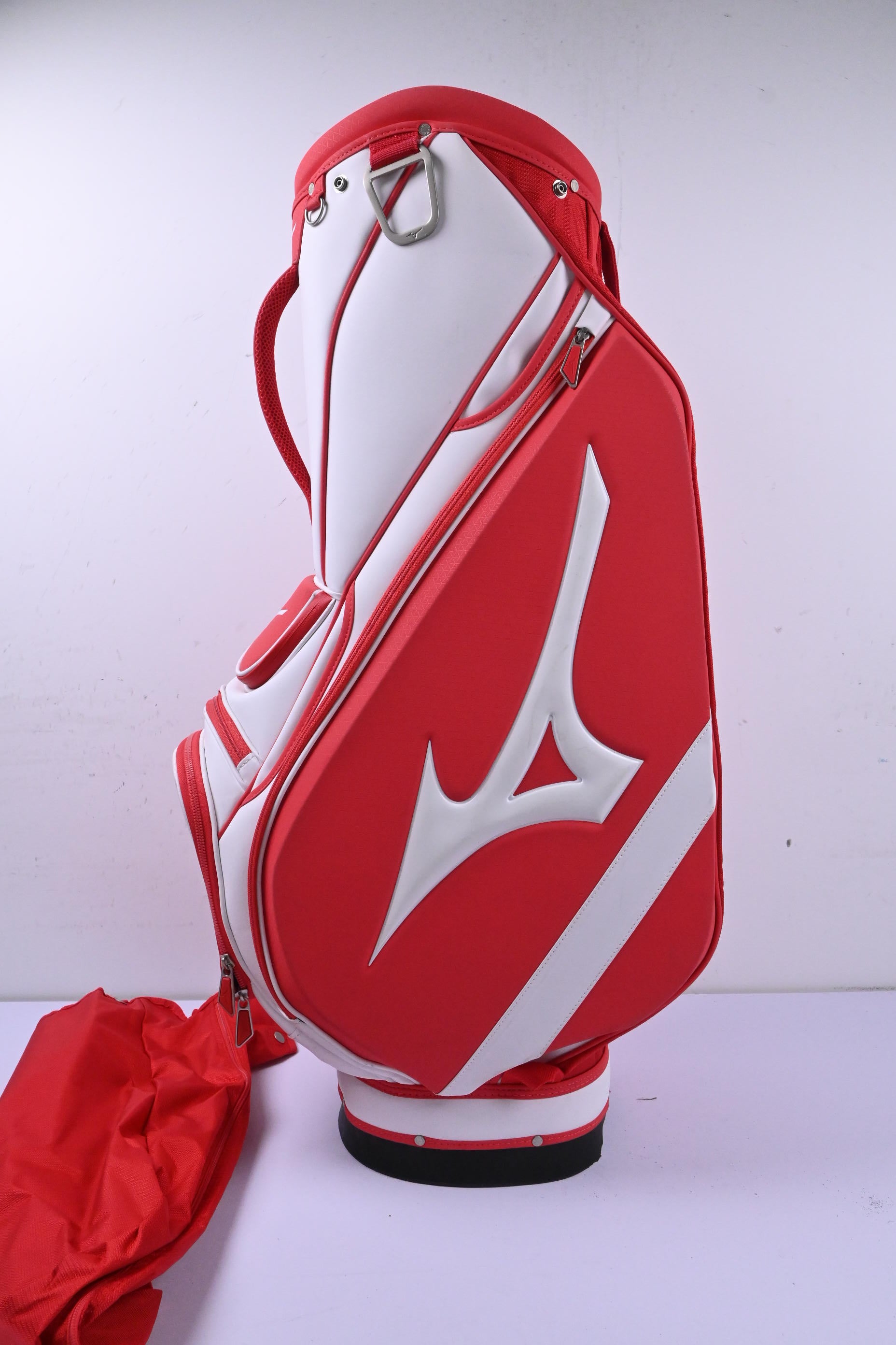 Mizuno Cart Bag / 5-Way Divider / Red & White
