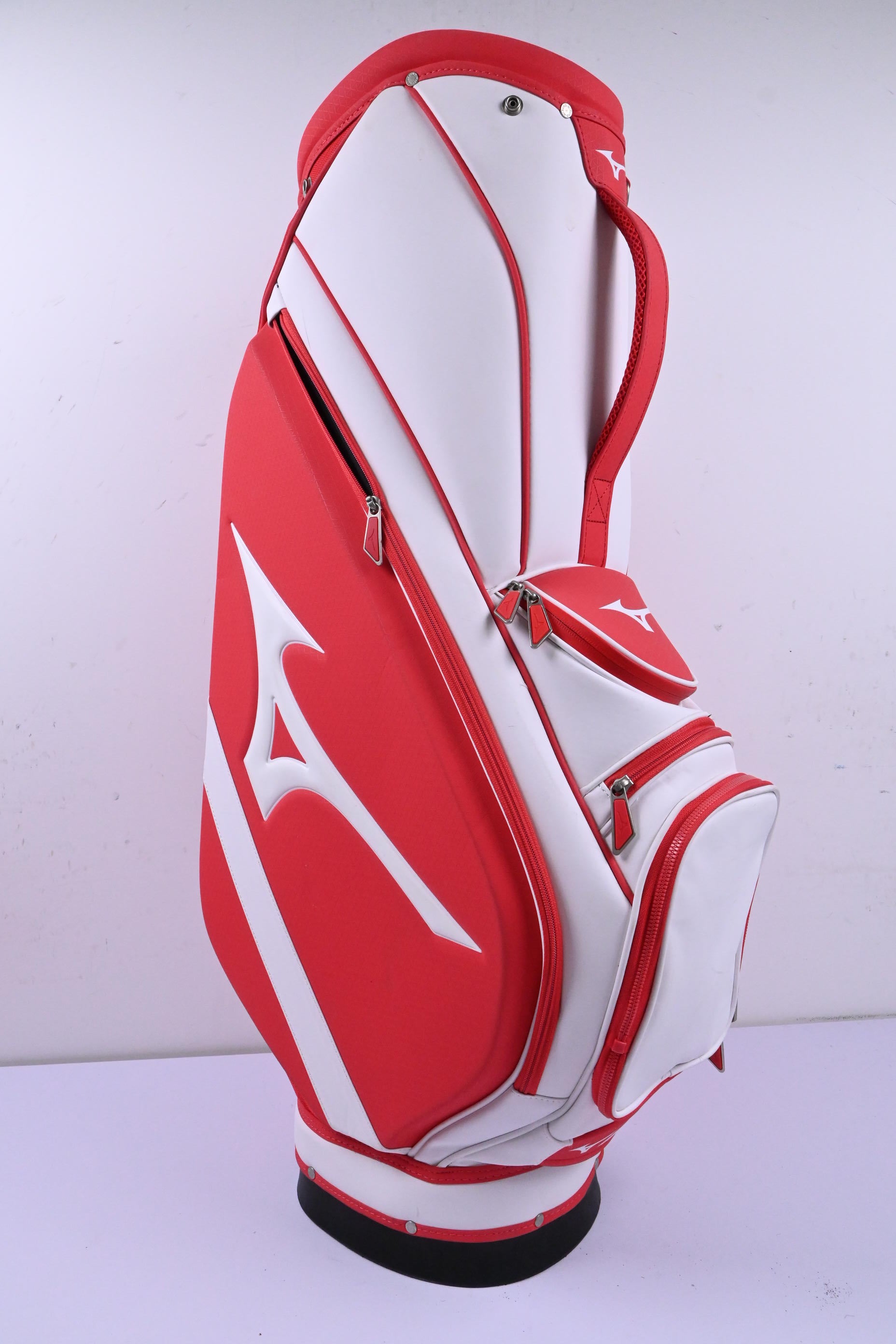 Mizuno Cart Bag / 5-Way Divider / Red & White