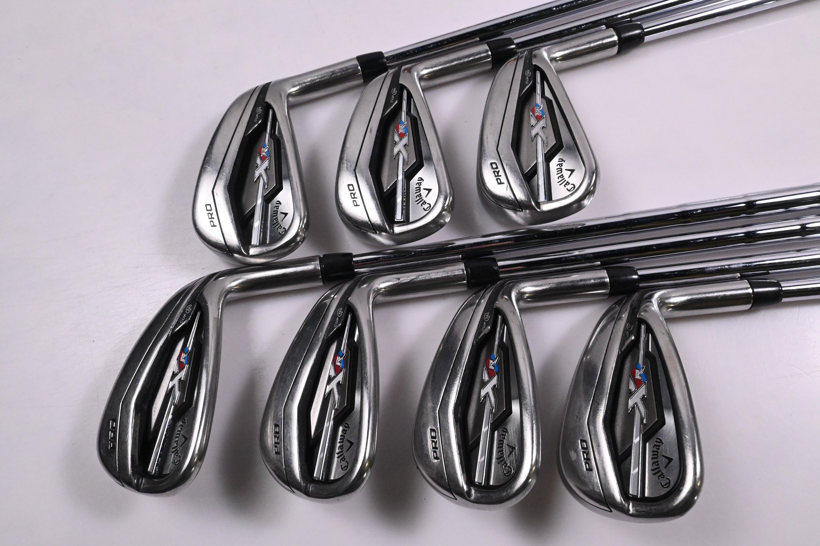 Callaway XR Pro Irons / 5-PW+AW / Stiff Flex KBS Tour-V 110 Shafts
