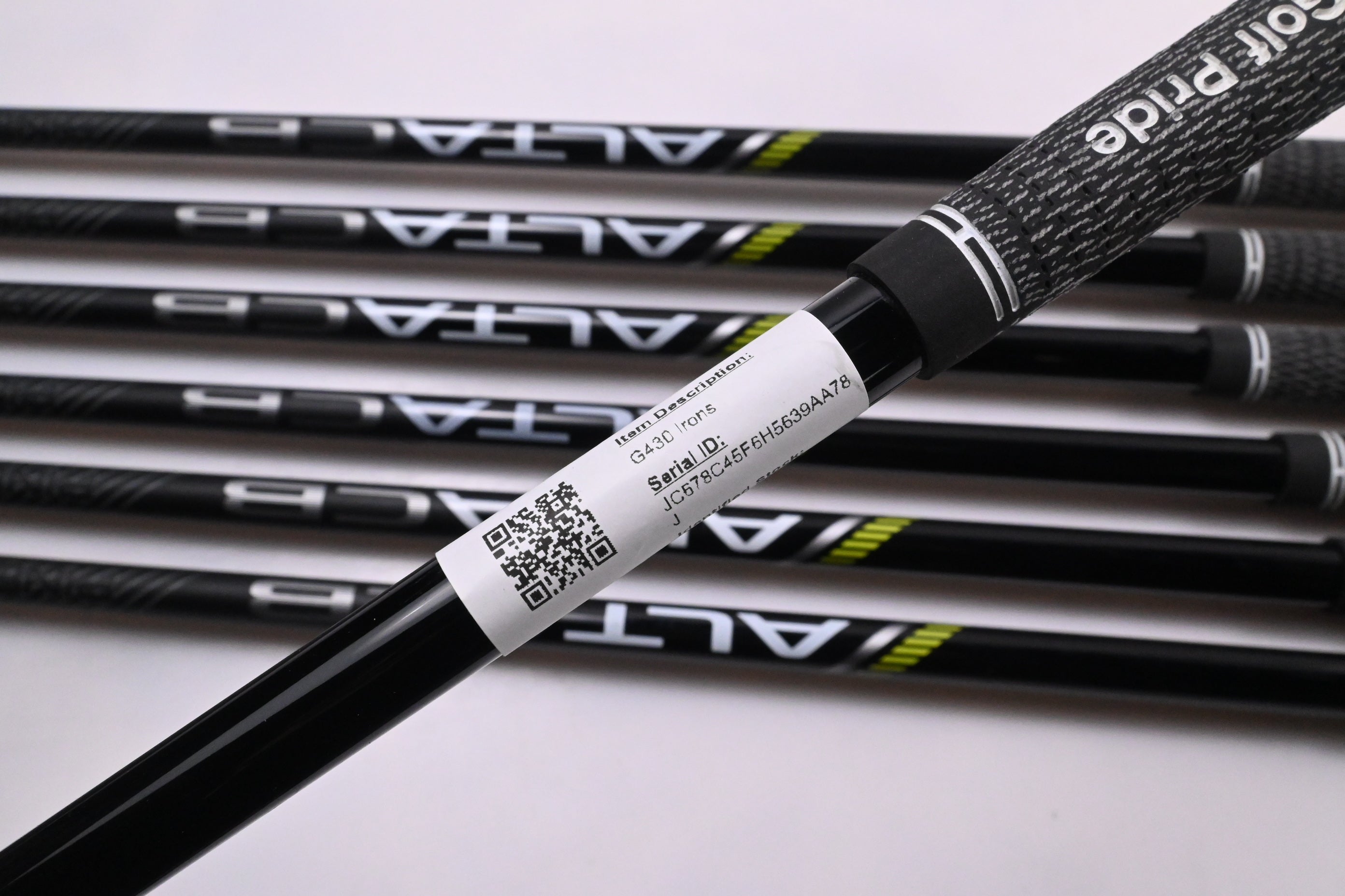 Ping G430 Irons / 6-PW+45°+50° / Black Dot / Regular Flex Ping ALTA CB Black AWT