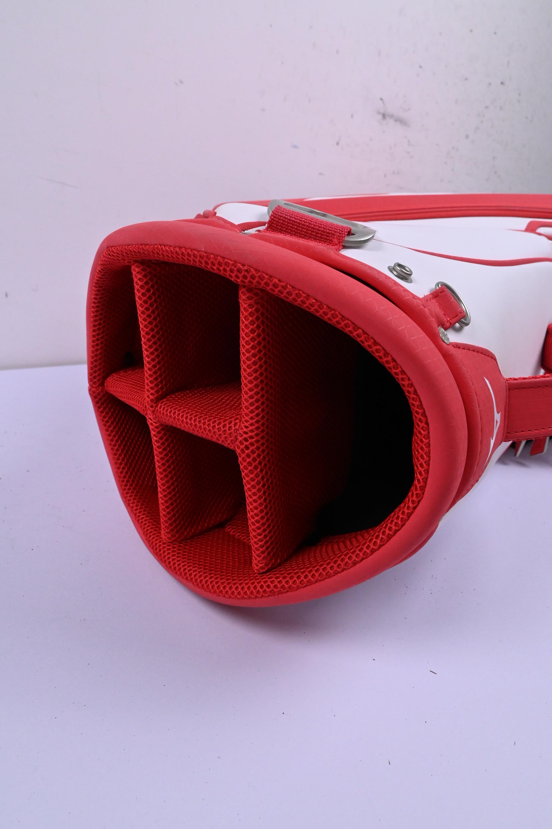 Mizuno Cart Bag / 5-Way Divider / Red & White