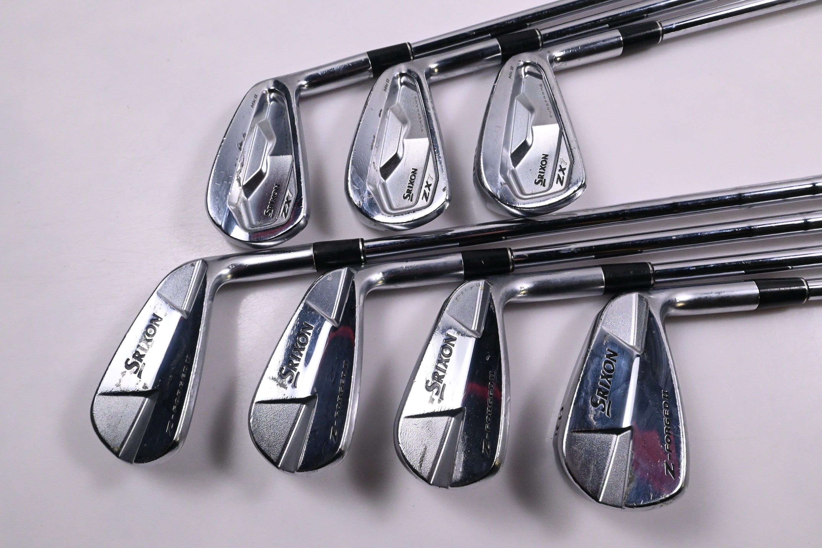 Srixon ZX7 MK II/Z-Forged II Irons / 4-PW / X-Flex KBS Tour Lite Shafts