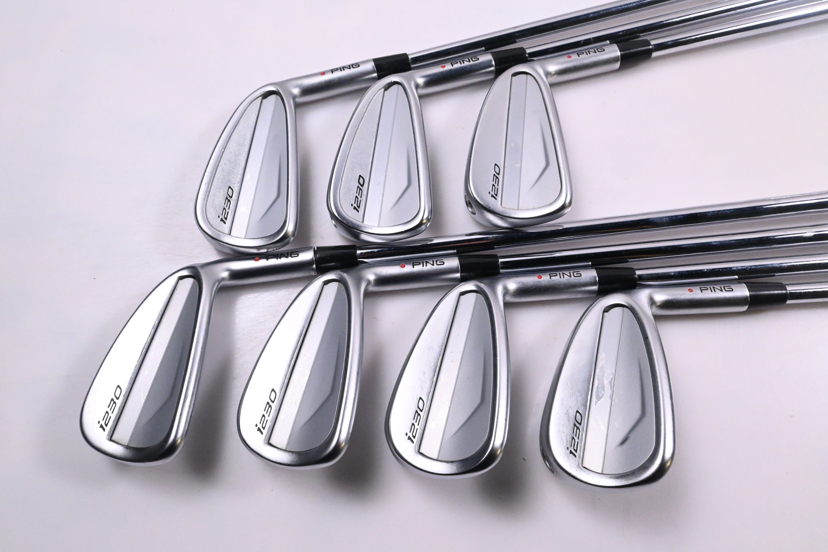 Ping i230 Irons / 4-PW / Red Dot / X-Flex KBS $-Taper 130 Shafts