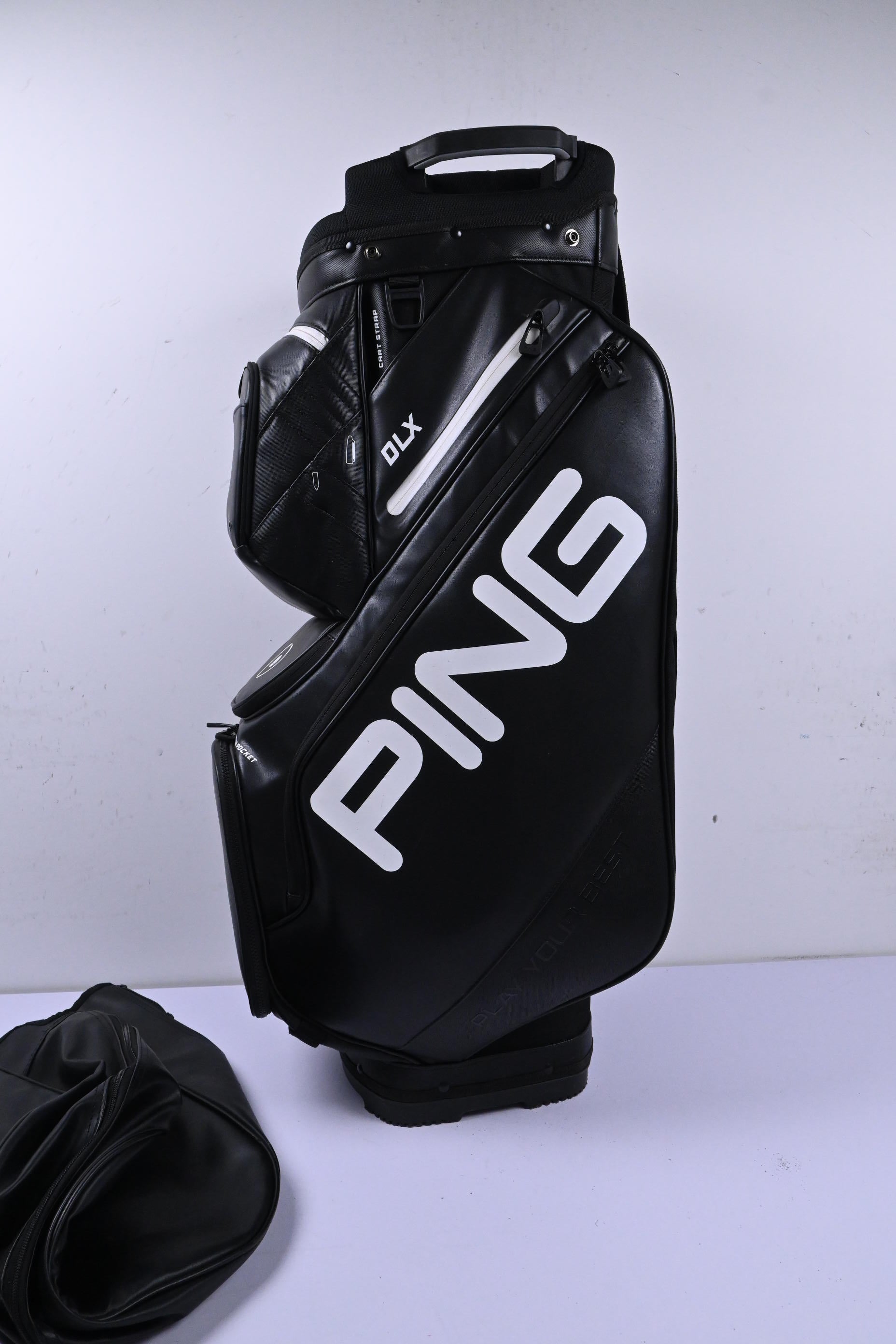 Ping DLX Cart Bag / 14-Way Divider / Black & White