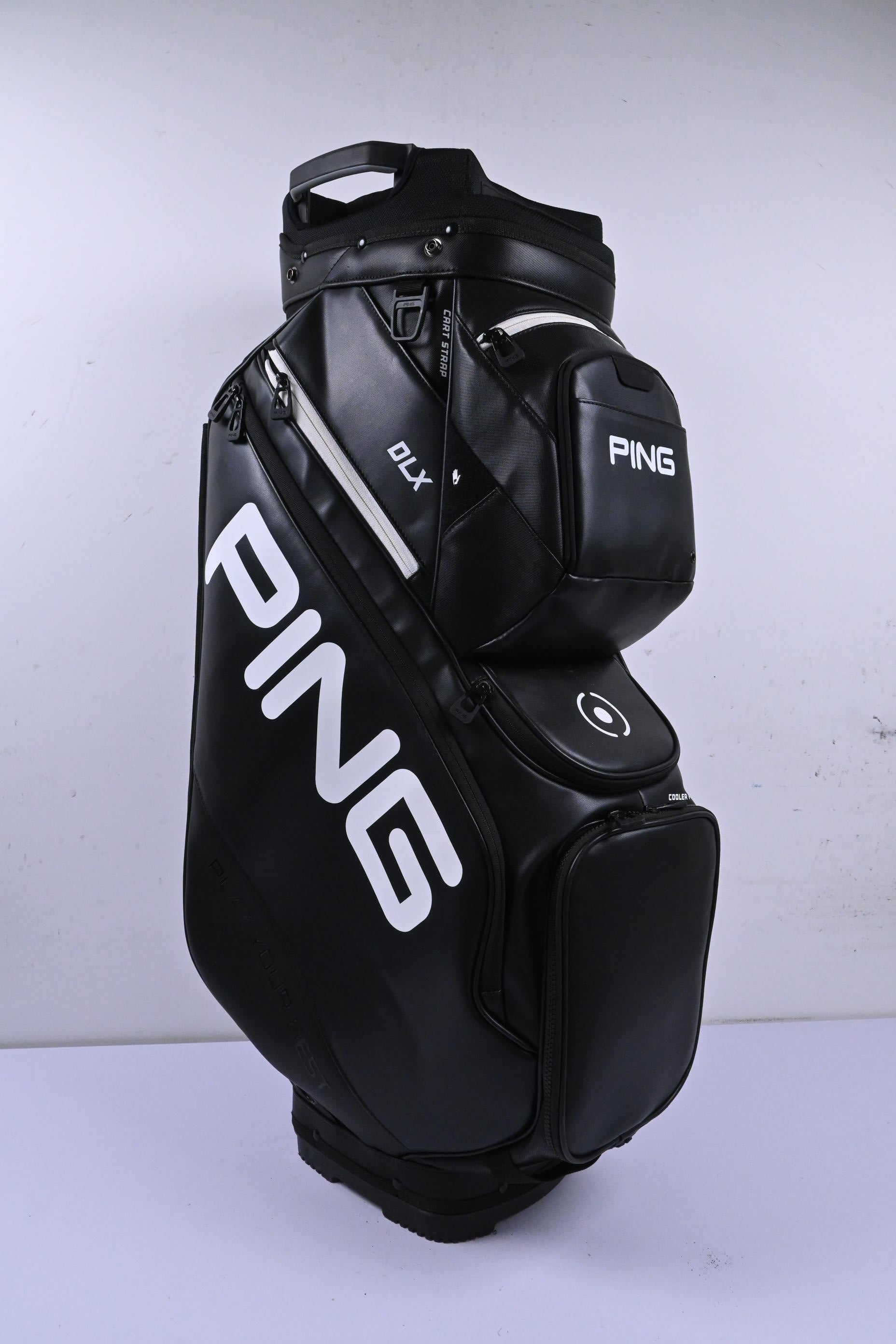 Ping DLX Cart Bag / 14-Way Divider / Black & White