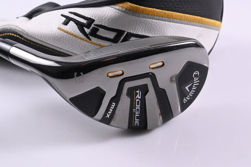 Left Hand Callaway Rogue ST Max #3 Hybrid / 18 Degree / Regular Flex AV Blue 65