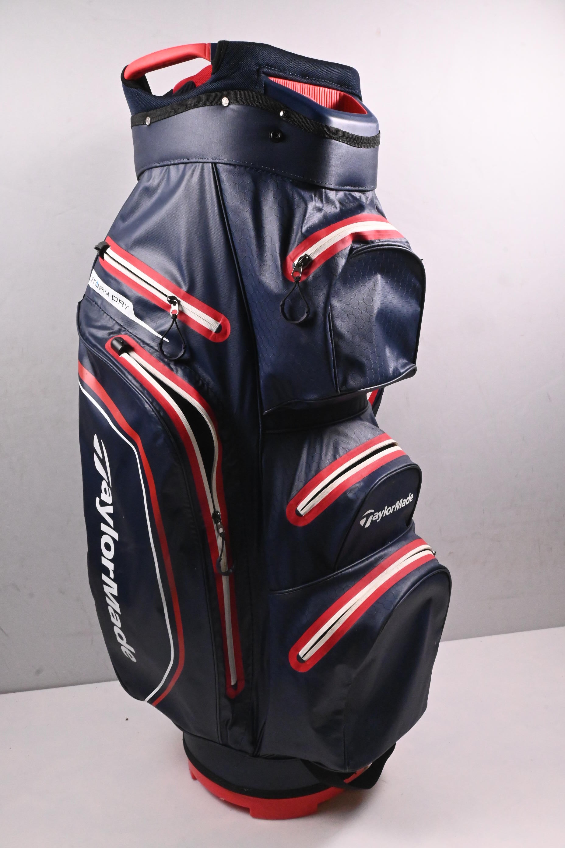 Taylormade Storm Dry Cart Bag / 14-Way Divider / Navy, Red