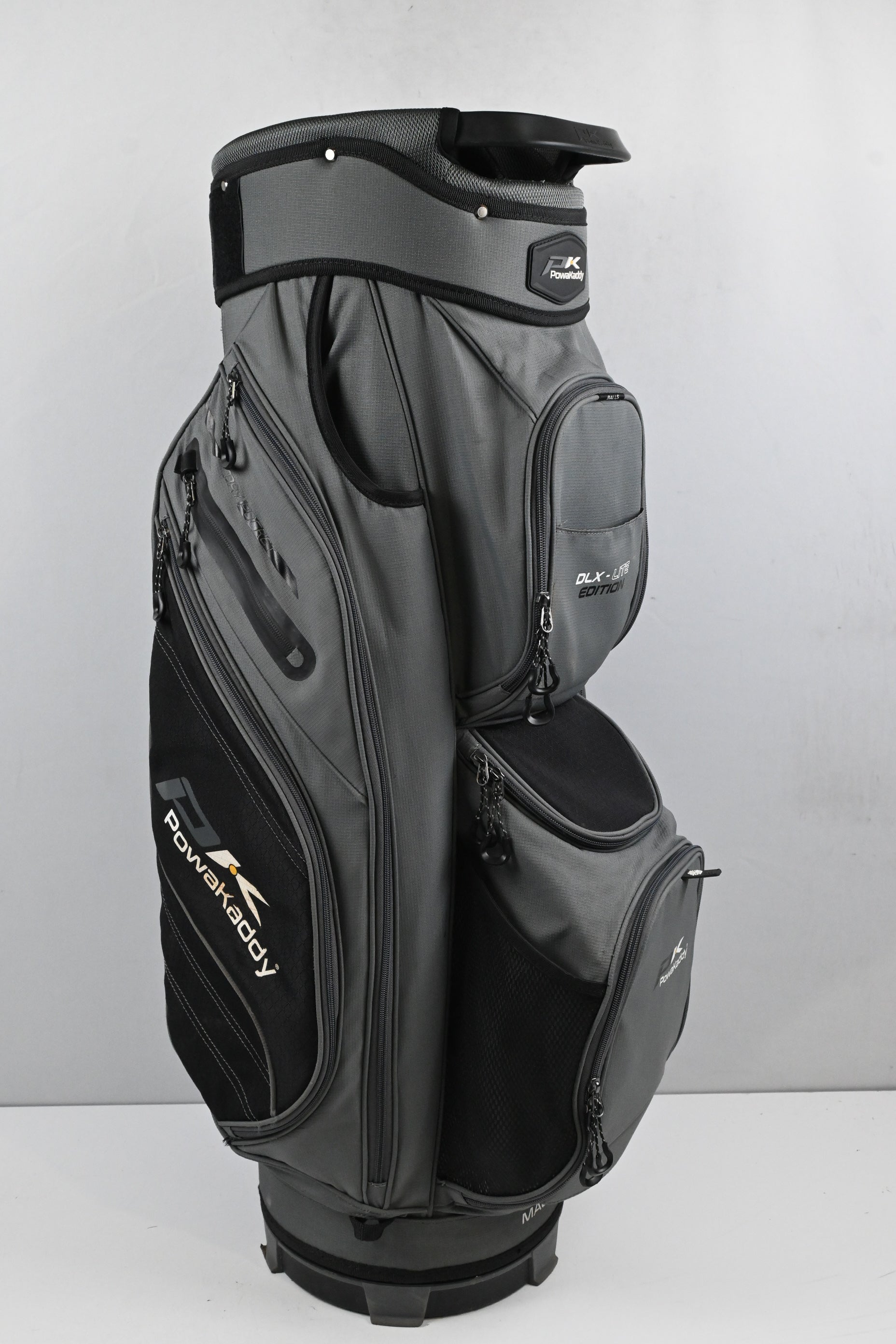 Powakaddy DLX Lite Edition Cart Bag / 14-Way Divider / Grey, Black