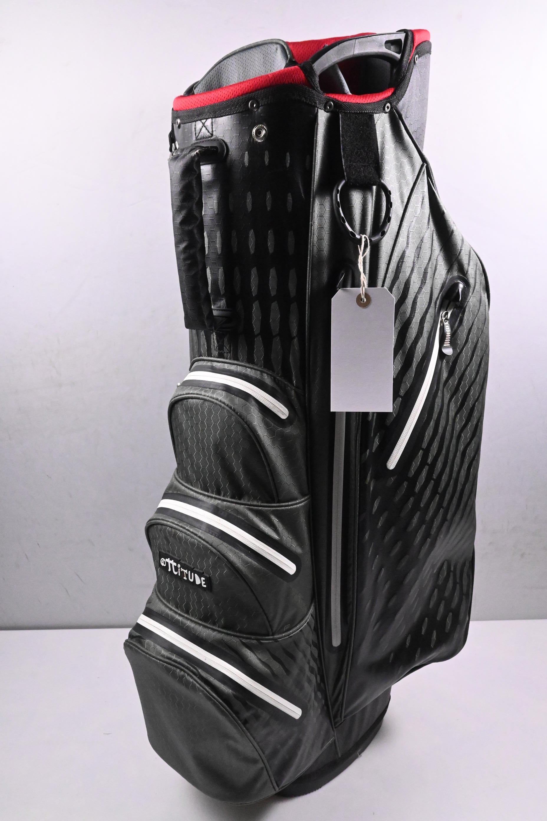 Lynx Attitude Waterproof Cart Bag / 14-Way Divider / Grey, Red