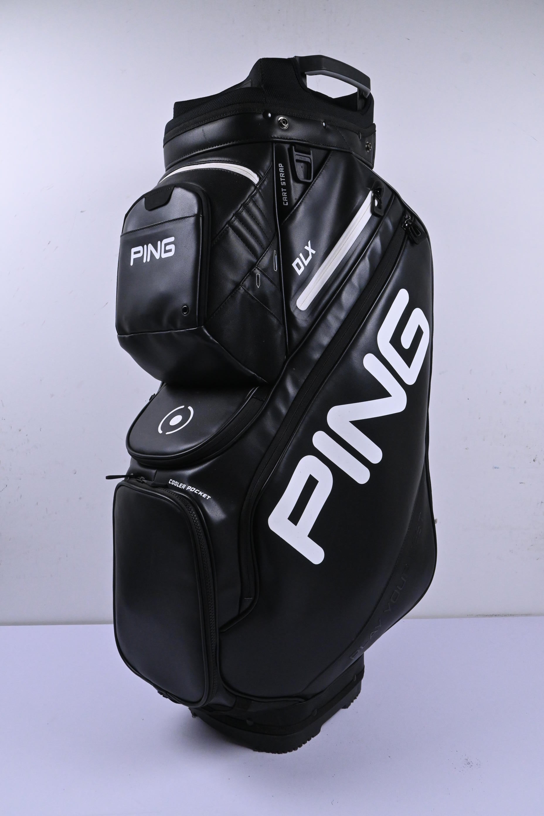 Ping DLX Cart Bag / 14-Way Divider / Black & White