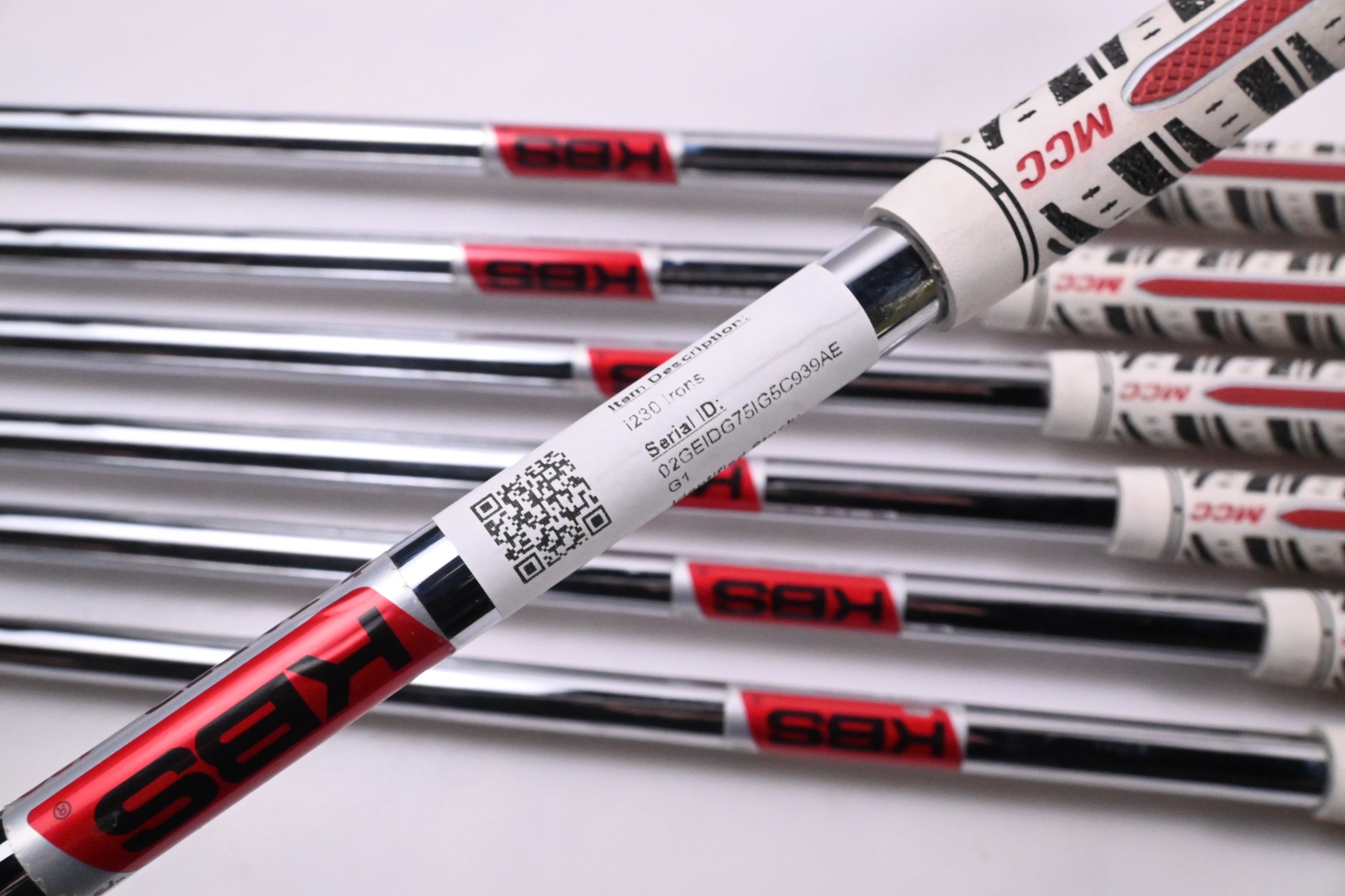Ping i230 Irons / 4-PW / Red Dot / X-Flex KBS $-Taper 130 Shafts