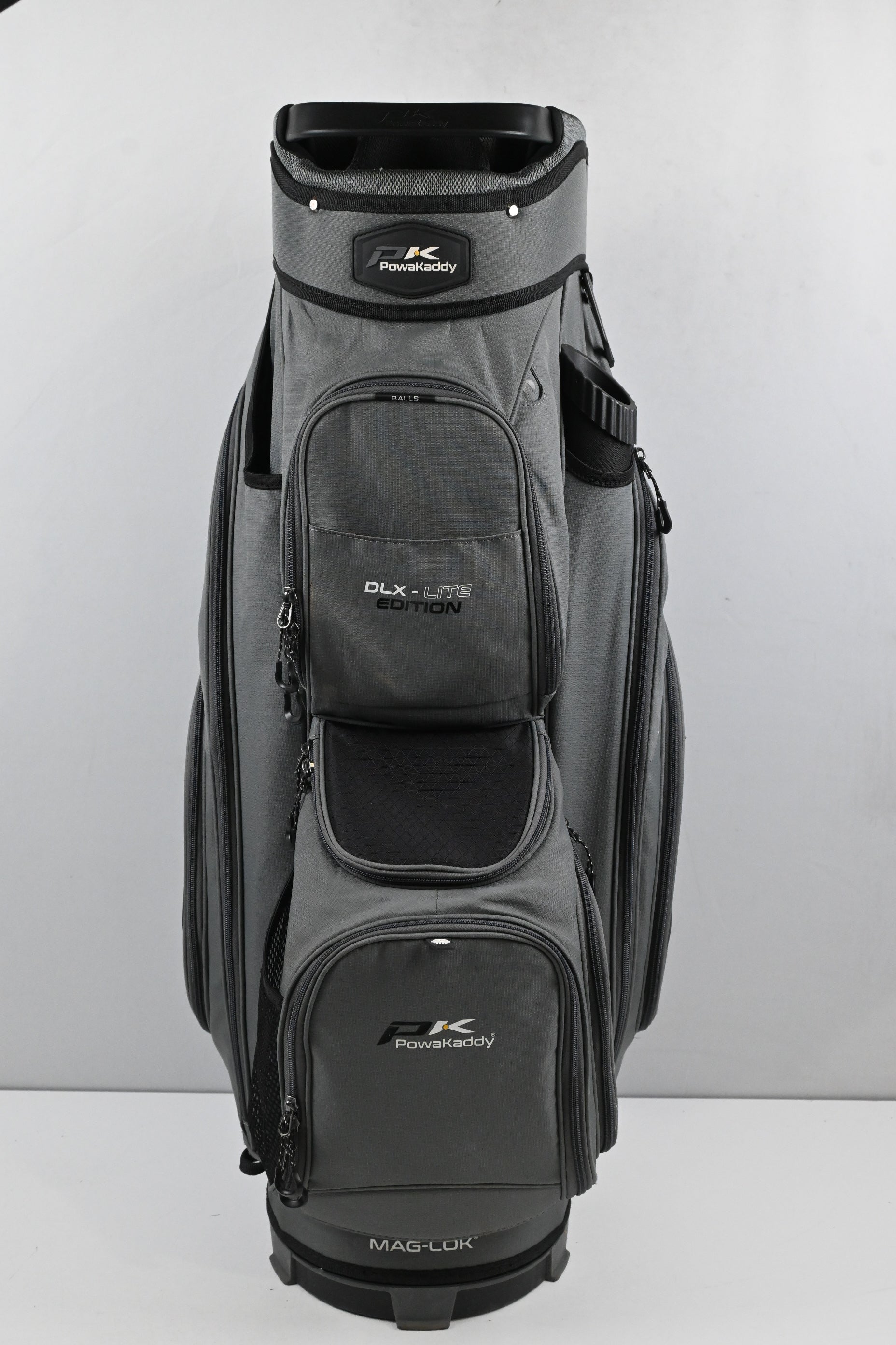 Powakaddy DLX Lite Edition Cart Bag / 14-Way Divider / Grey, Black