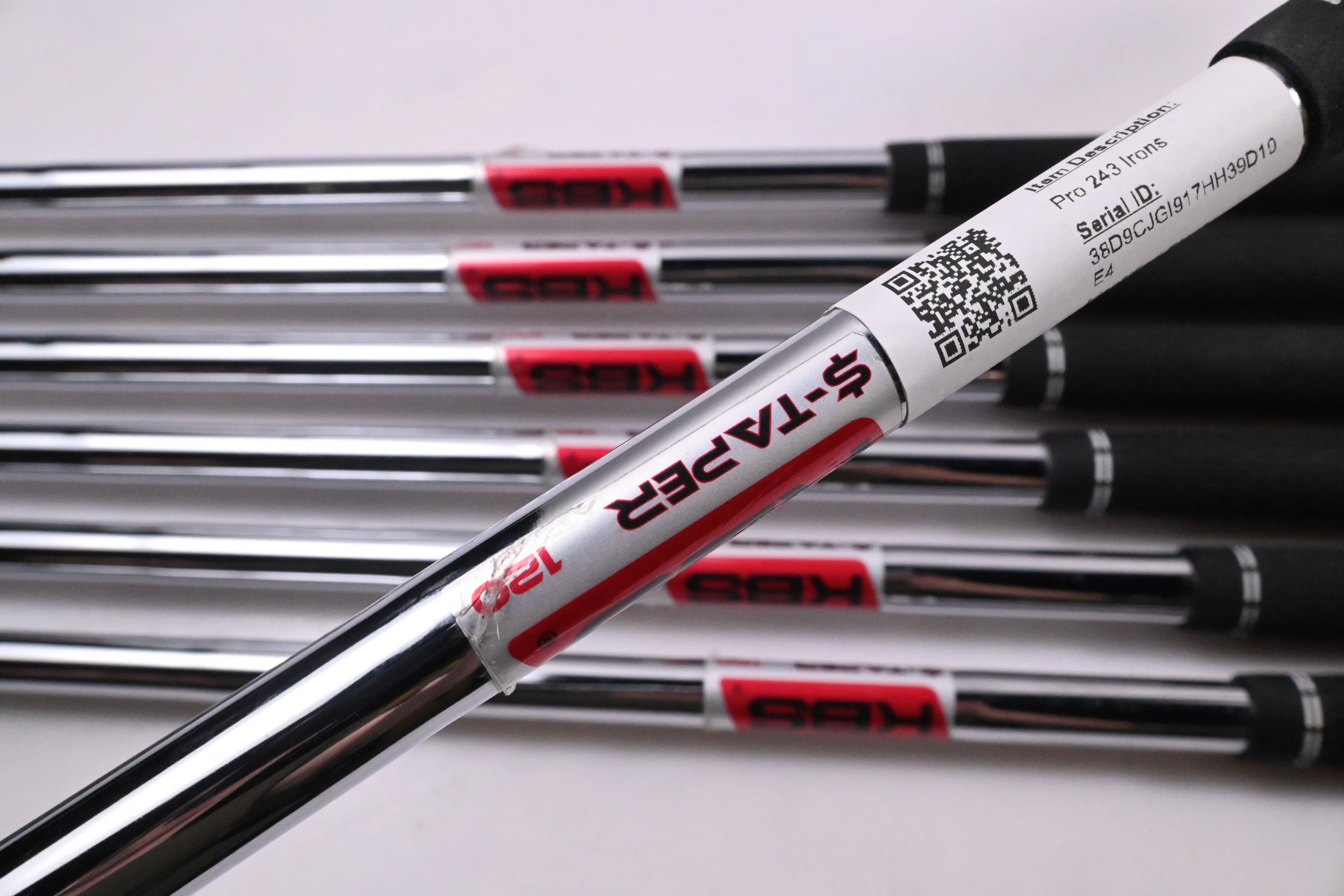 Mizuno Pro 243 Irons / 4-PW / Stiff Flex KBS $-Taper 120 Shafts