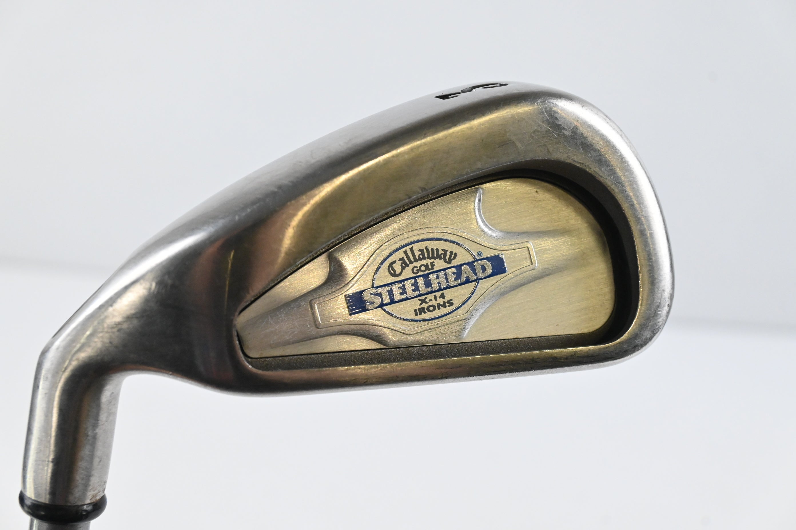 Left Hand Callaway X-14 #3 Iron / 21 Degree / Regular Flex Steelhead X-14 Shaft