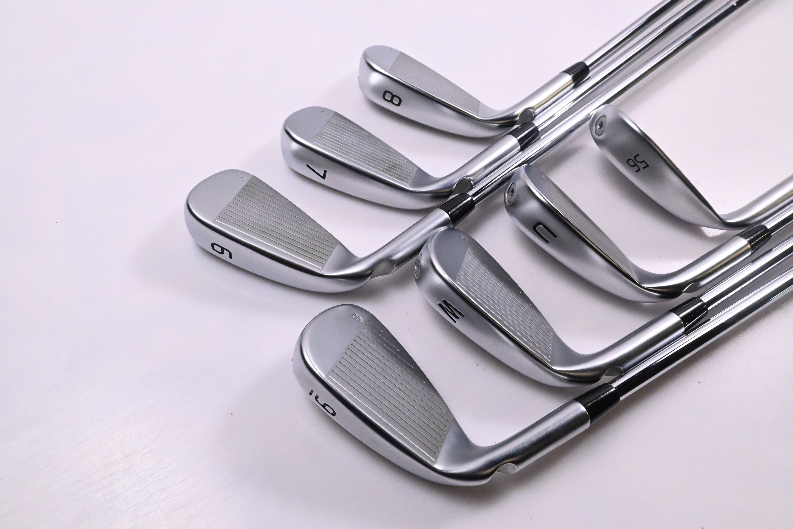 Ping G440 Irons / 6-PW+UW+56° / Green Dot / Regular Flex Ping AWT 3.0 Shafts