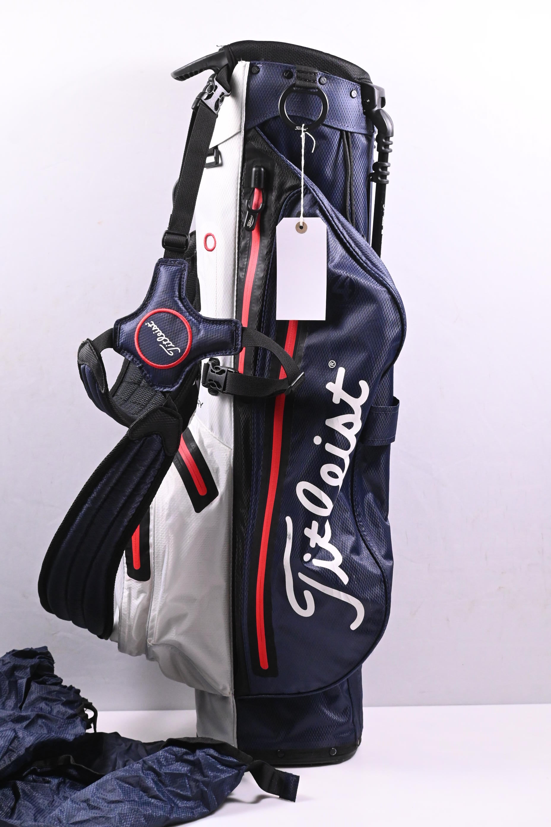 Titleist Players 4 StaDry Stand Bag / 4-Way Divider / Navy, White, Red