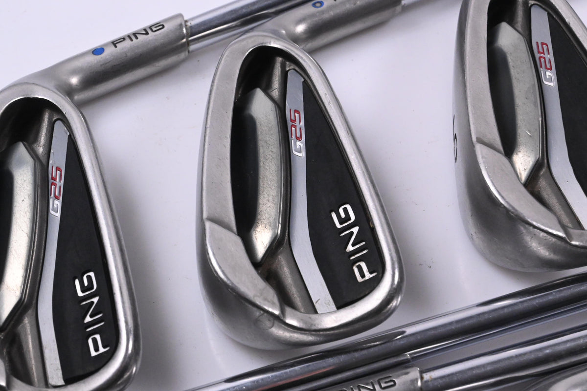 Ping G25 Irons / 4-PW / Blue Dot / Regular Flex Ping CFS Shafts