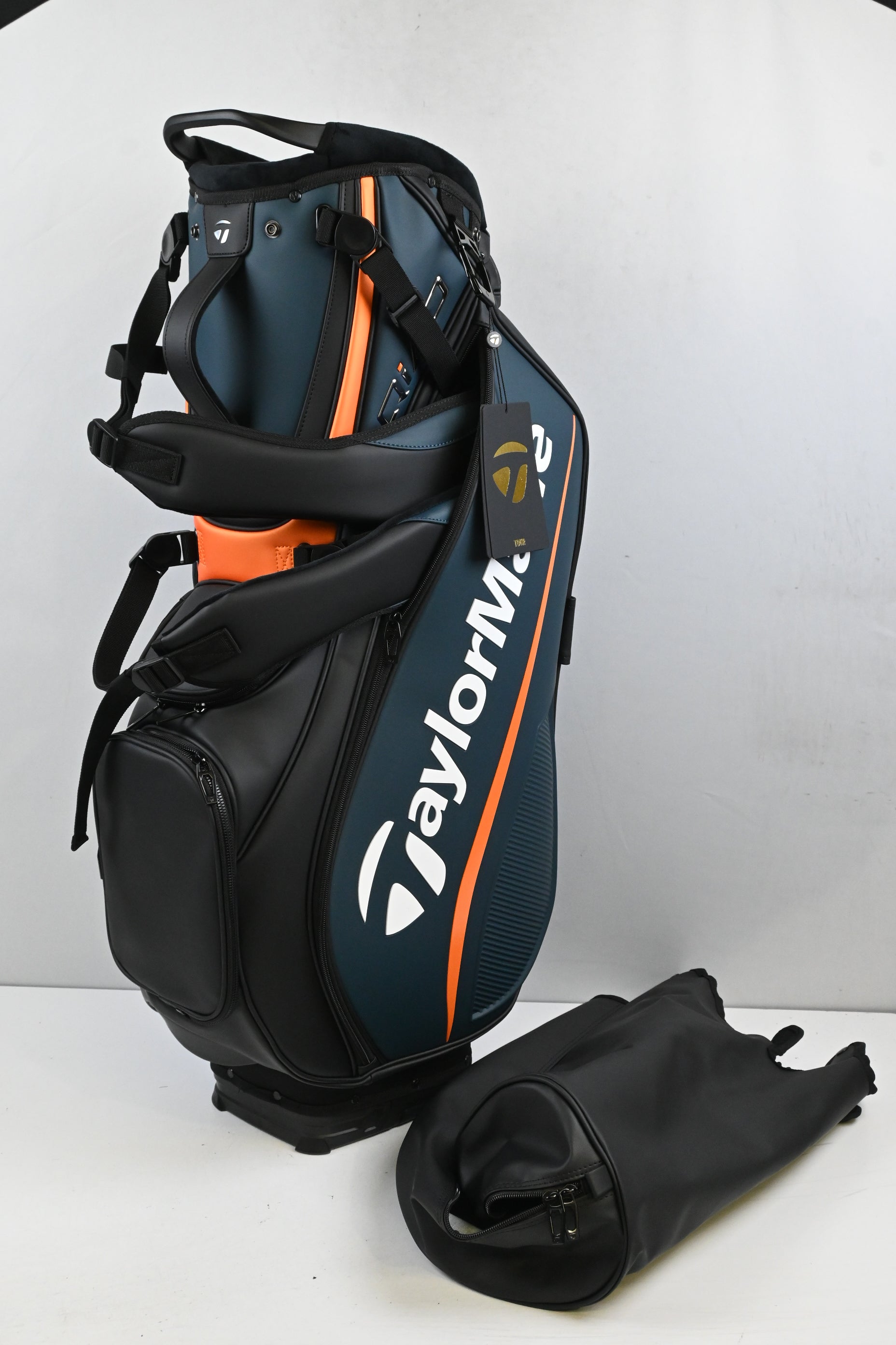 Taylormade QI4D Tour Stand Bag / 4-Way Divider / Blue, Orange, Black