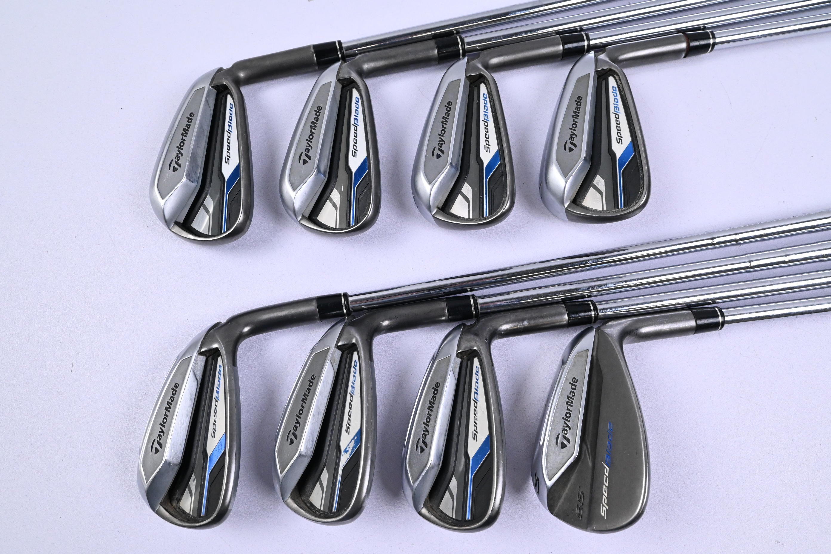 Taylormade Speedblade Irons / 4-PW+SW / Stiff Flex Speedblade 85 Shafts