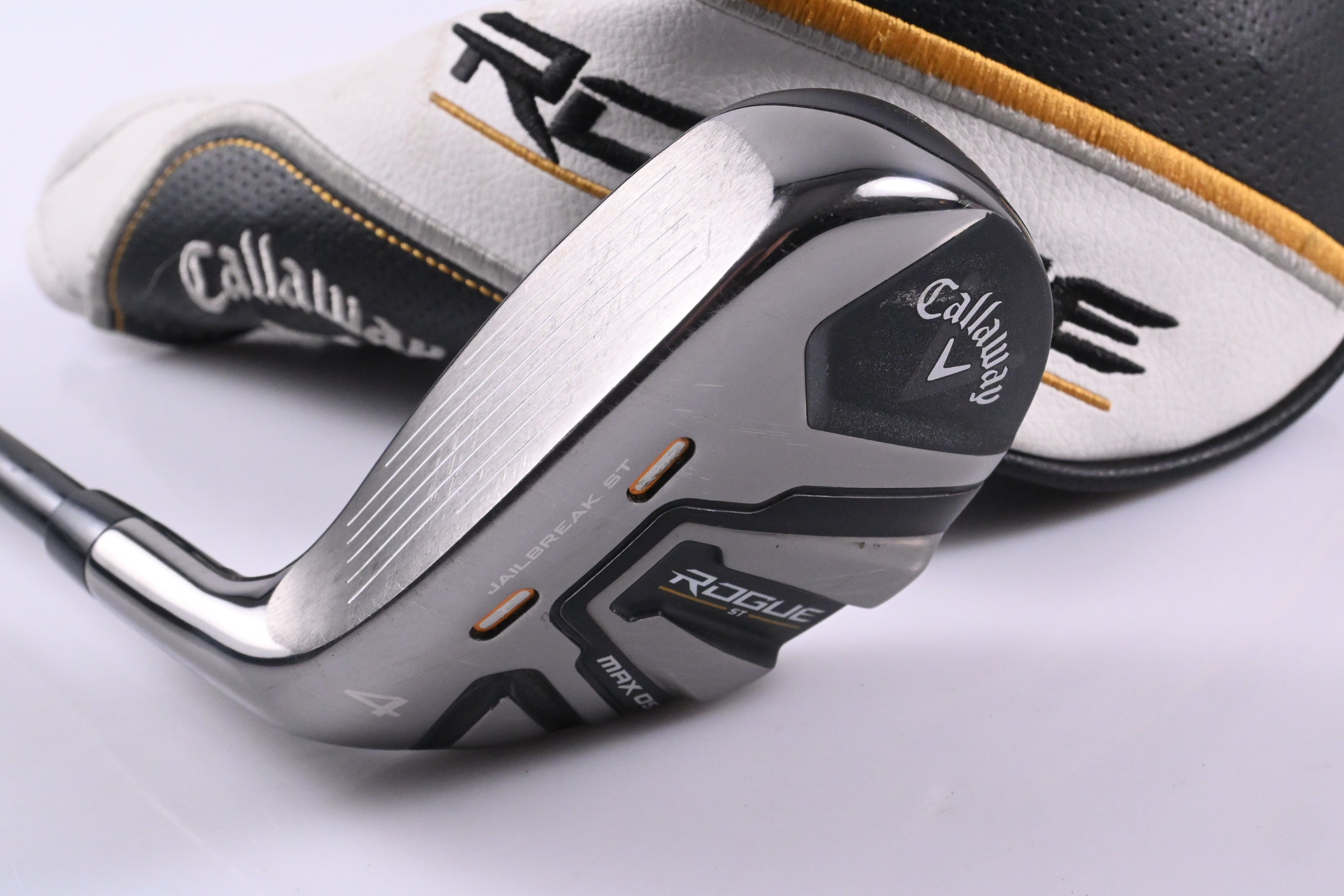 Left Hand Callaway Rogue ST Max OS #4 Hybrid / 20 Degree / Regular Flex AV Blue