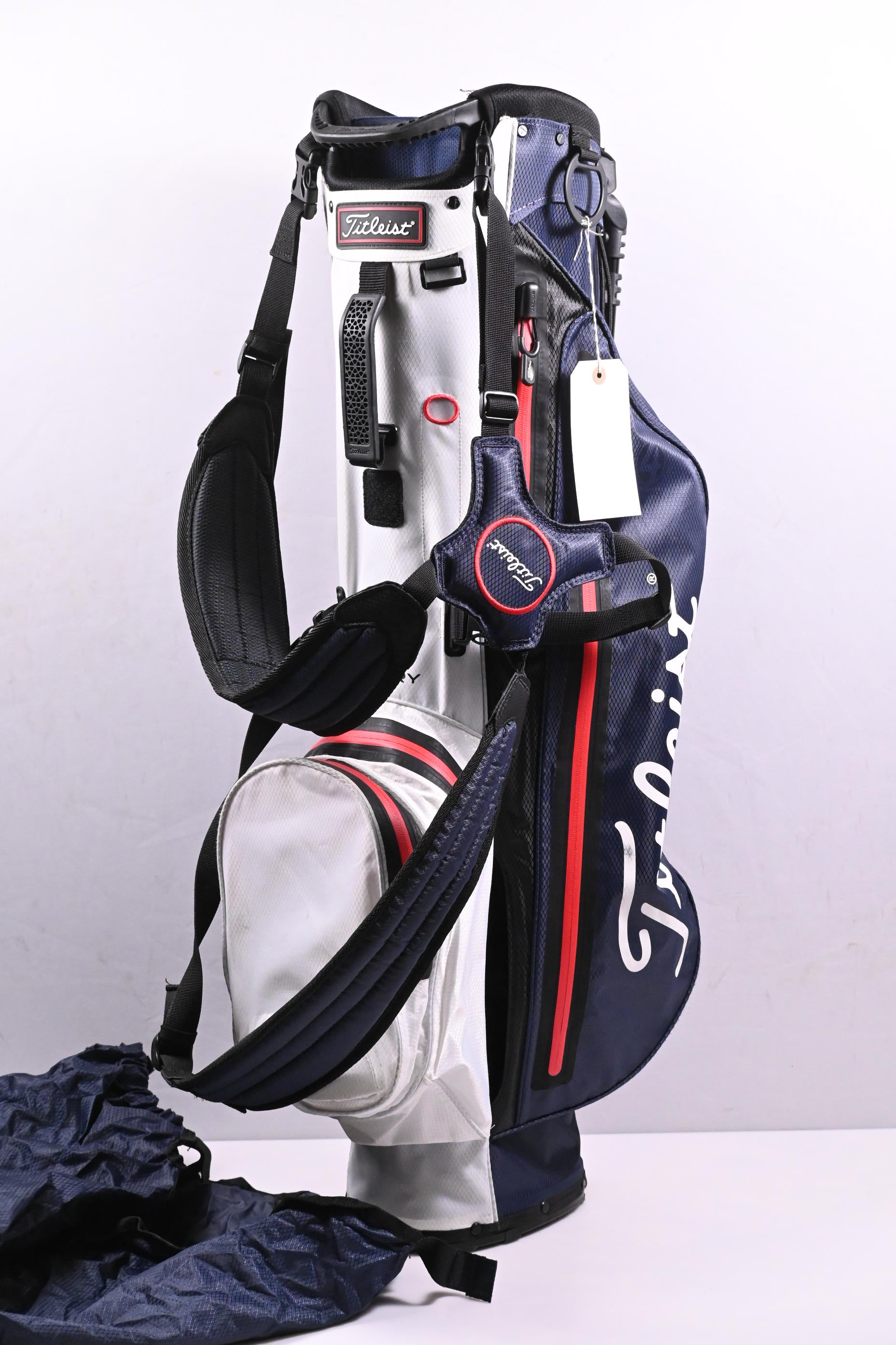 Titleist Players 4 StaDry Stand Bag / 4-Way Divider / Navy, White, Red
