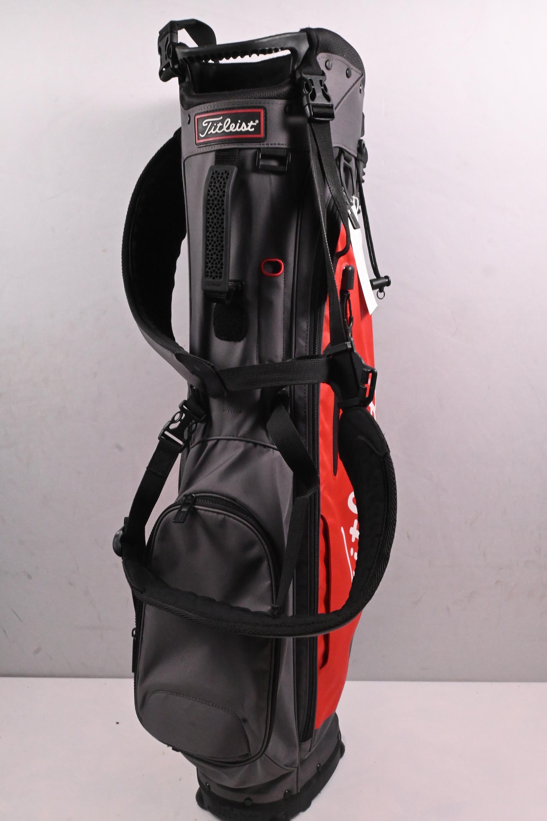 Titleist Players 4 Stand Bag / 4-Way Divider / Grey, Red