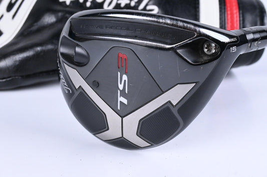 Titleist TS3 #3 Wood / 15 Degree / Stiff Flex HZRDUS Smoke Black 70 Shaft