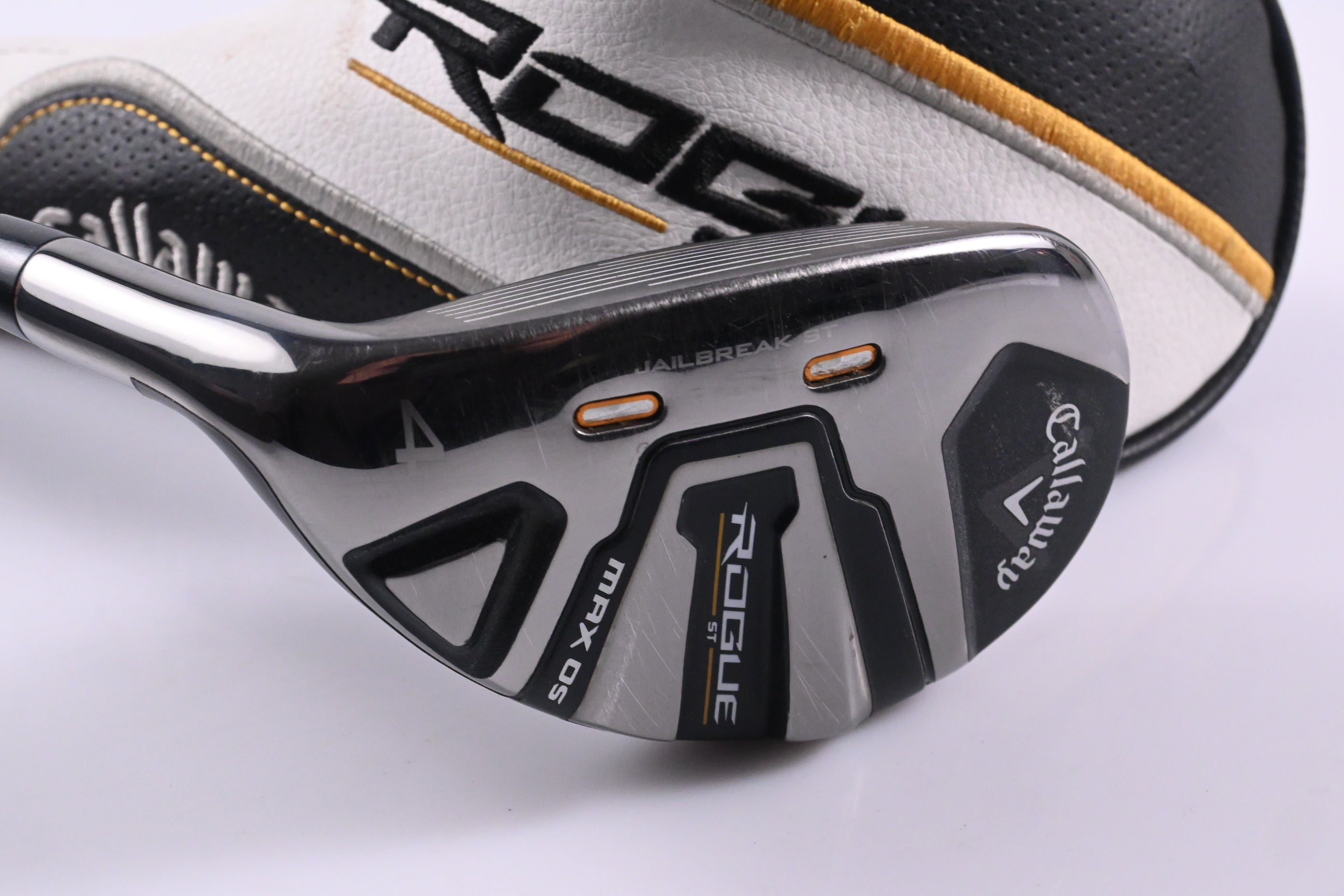 Left Hand Callaway Rogue ST Max OS #4 Hybrid / 20 Degree / Regular Flex AV Blue