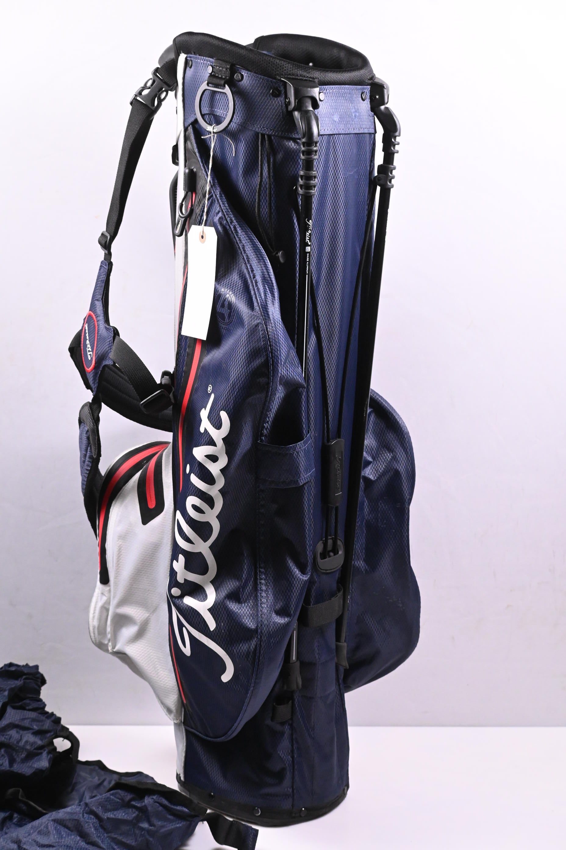 Titleist Players 4 StaDry Stand Bag / 4-Way Divider / Navy, White, Red