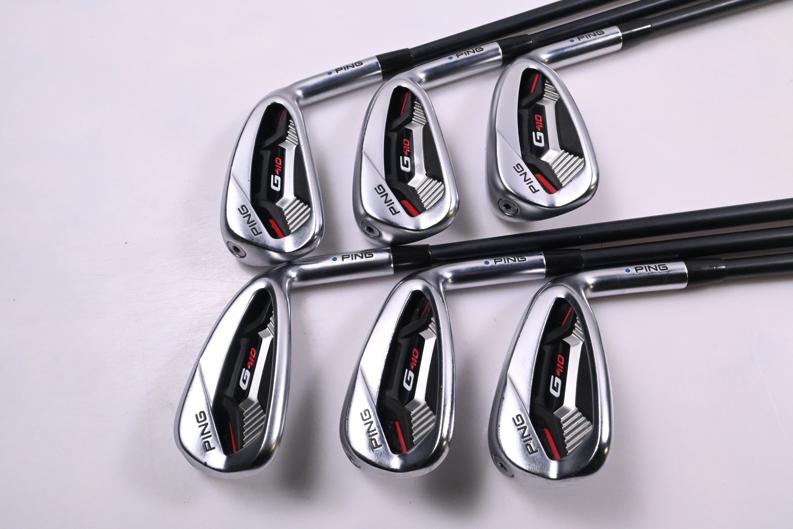 Ping G410 Irons / 6-PW+UW / Blue Dot / Senior Flex Ping ALTA CB Red AWT Shafts