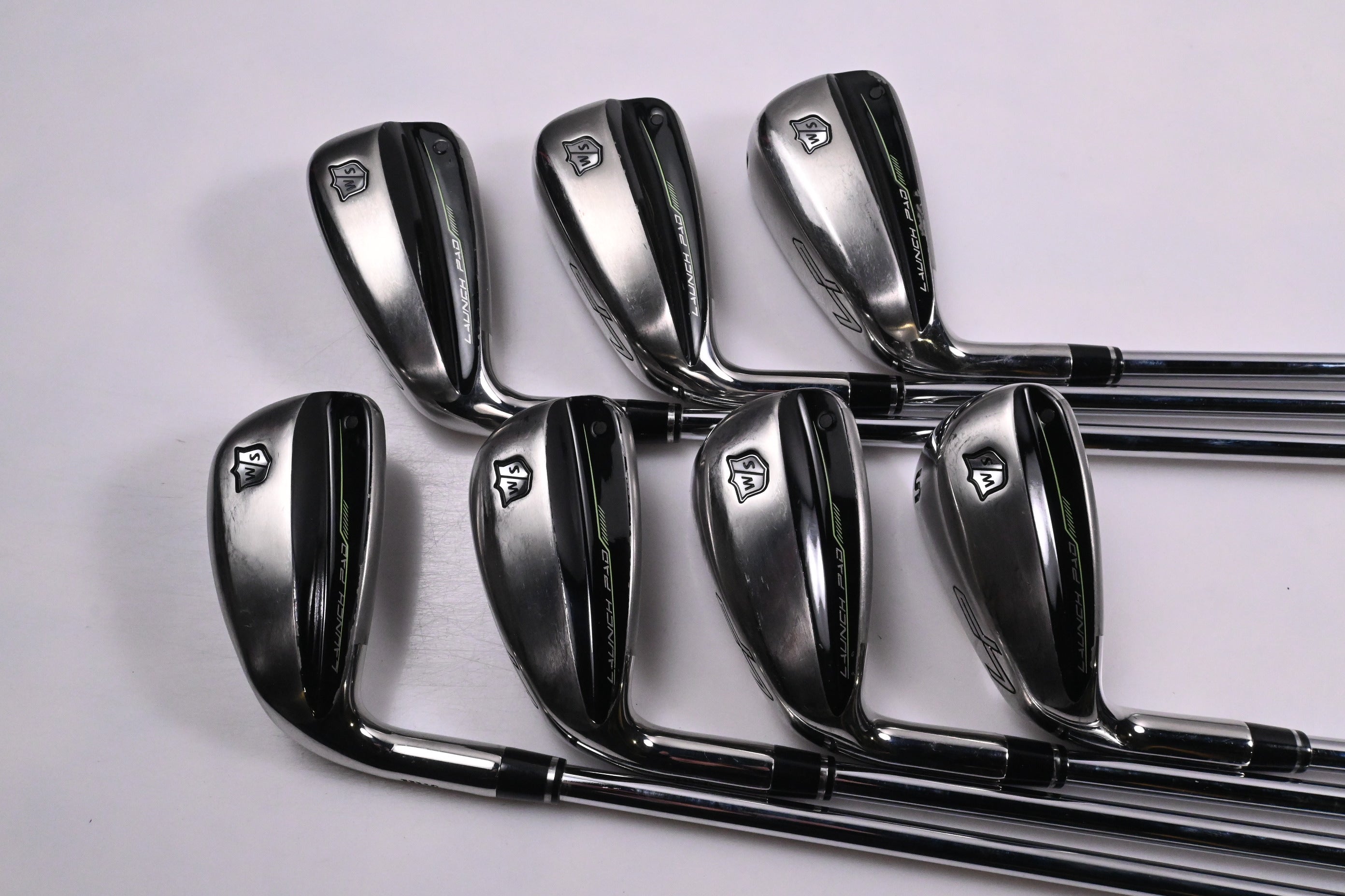 Left Hand Wilson Launch Pad 2022 Irons / 5-PW+SW / UniFlex KBS MAX UltraLite