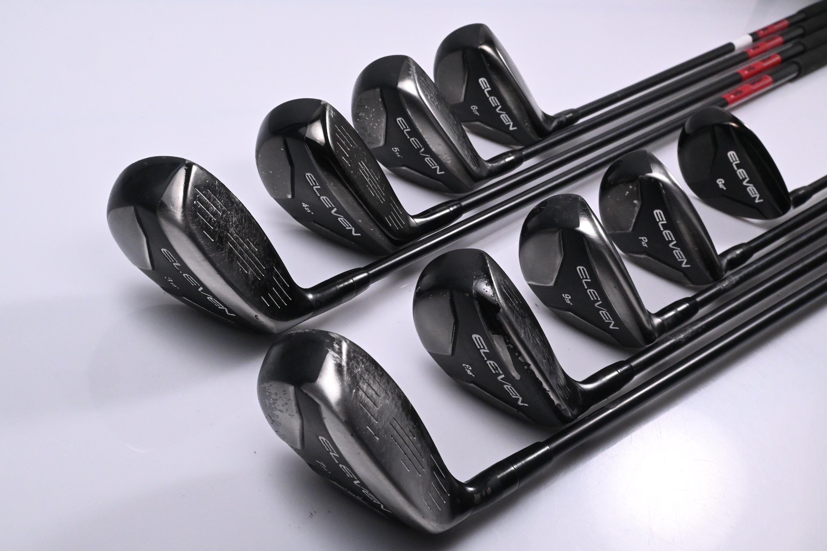 Eleven Hybrid Irons / 3-PW+GW / Regular Flex KBS Tour Graphite Iron 70 Shafts