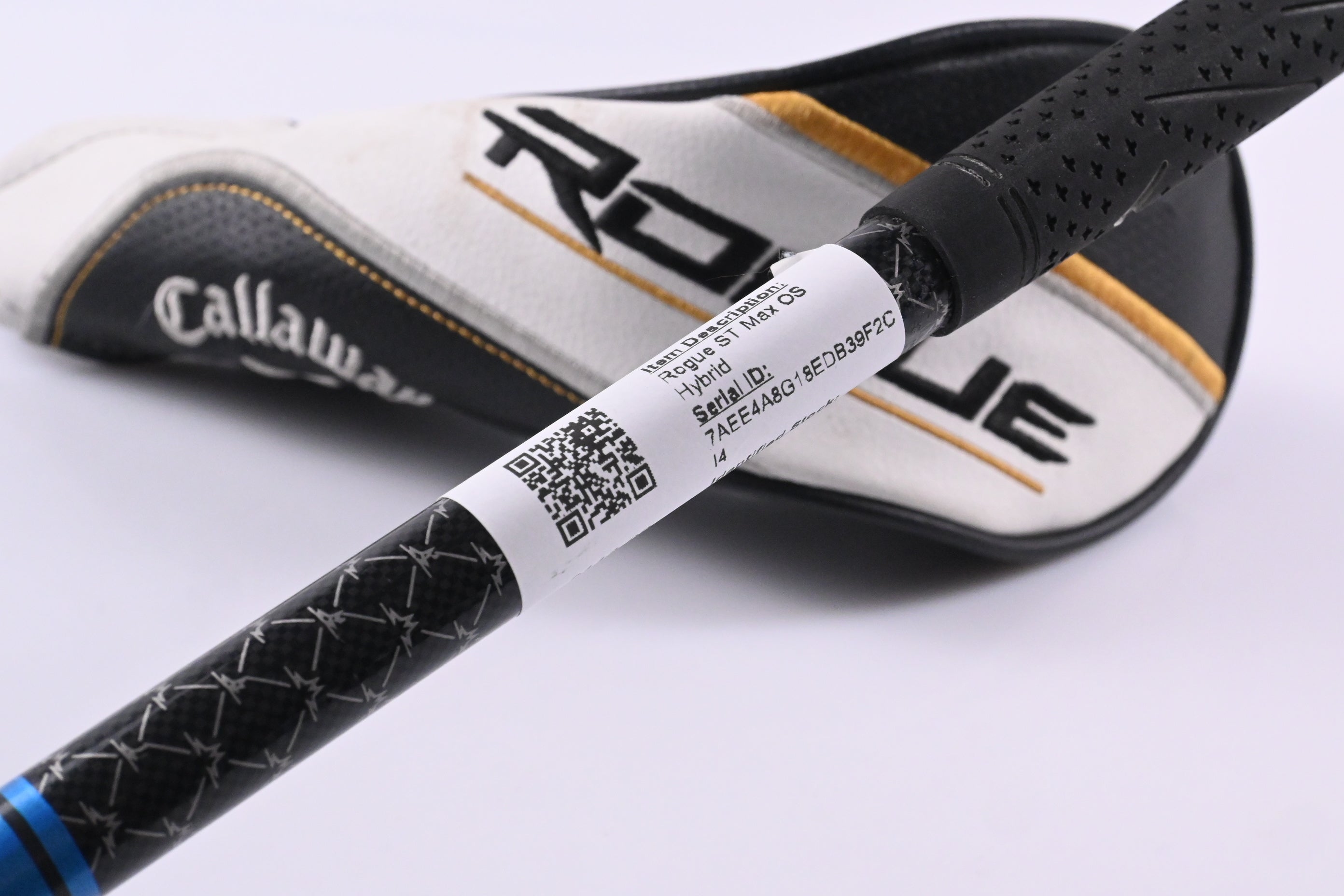 Left Hand Callaway Rogue ST Max OS #4 Hybrid / 20 Degree / Regular Flex AV Blue
