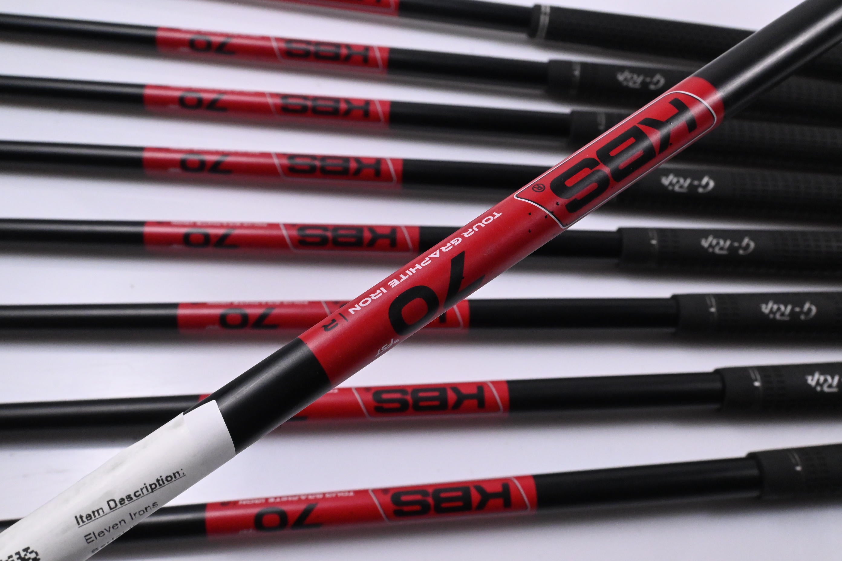 Eleven Hybrid Irons / 3-PW+GW / Regular Flex KBS Tour Graphite Iron 70 Shafts