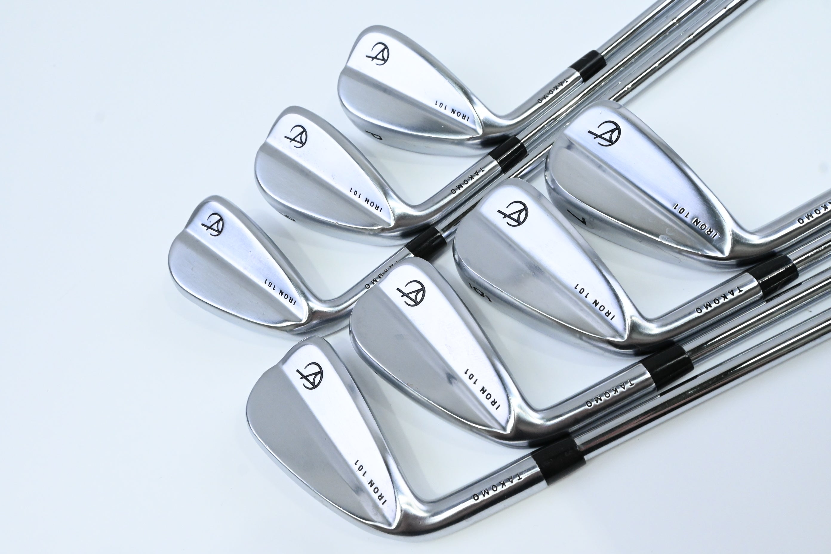 Left Hand Takomo 101 Irons / 4-PW / Regular Flex KBS Tour 110 Shafts