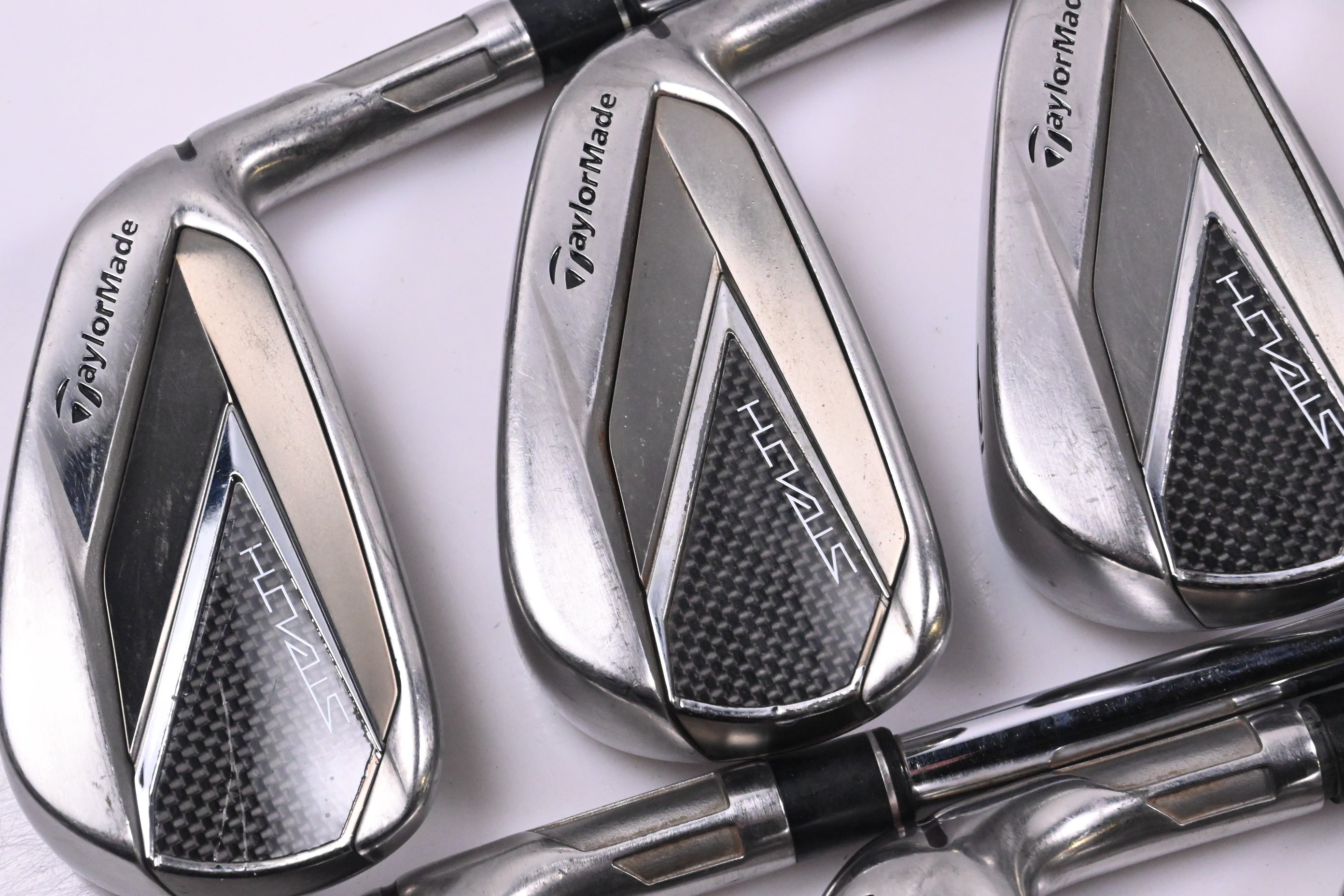 Taylormade Stealth Irons / 4-PW+GW / Stiff Flex KBS MAX MT 85 Shafts