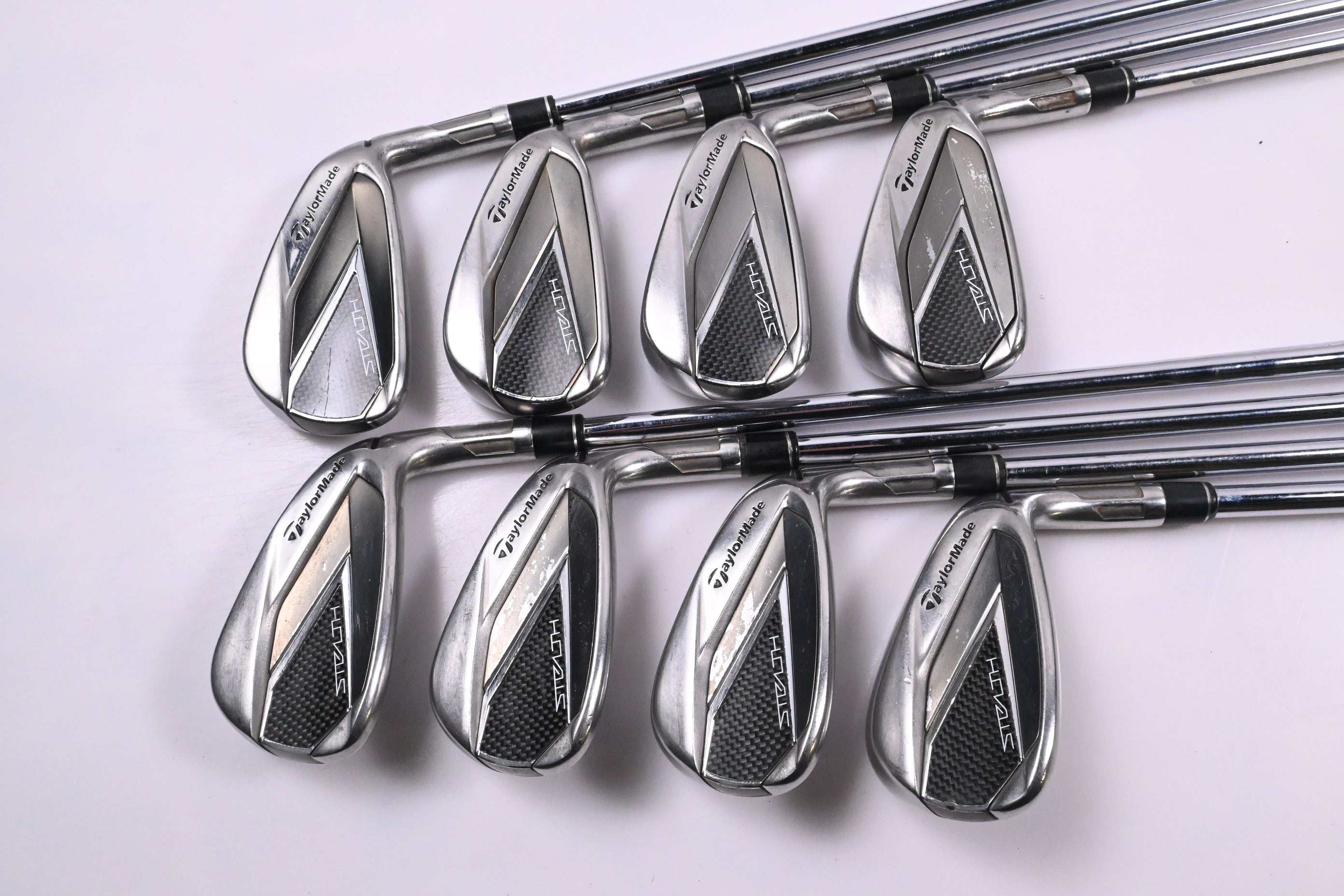 Taylormade Stealth Irons / 4-PW+GW / Stiff Flex KBS MAX MT 85 Shafts