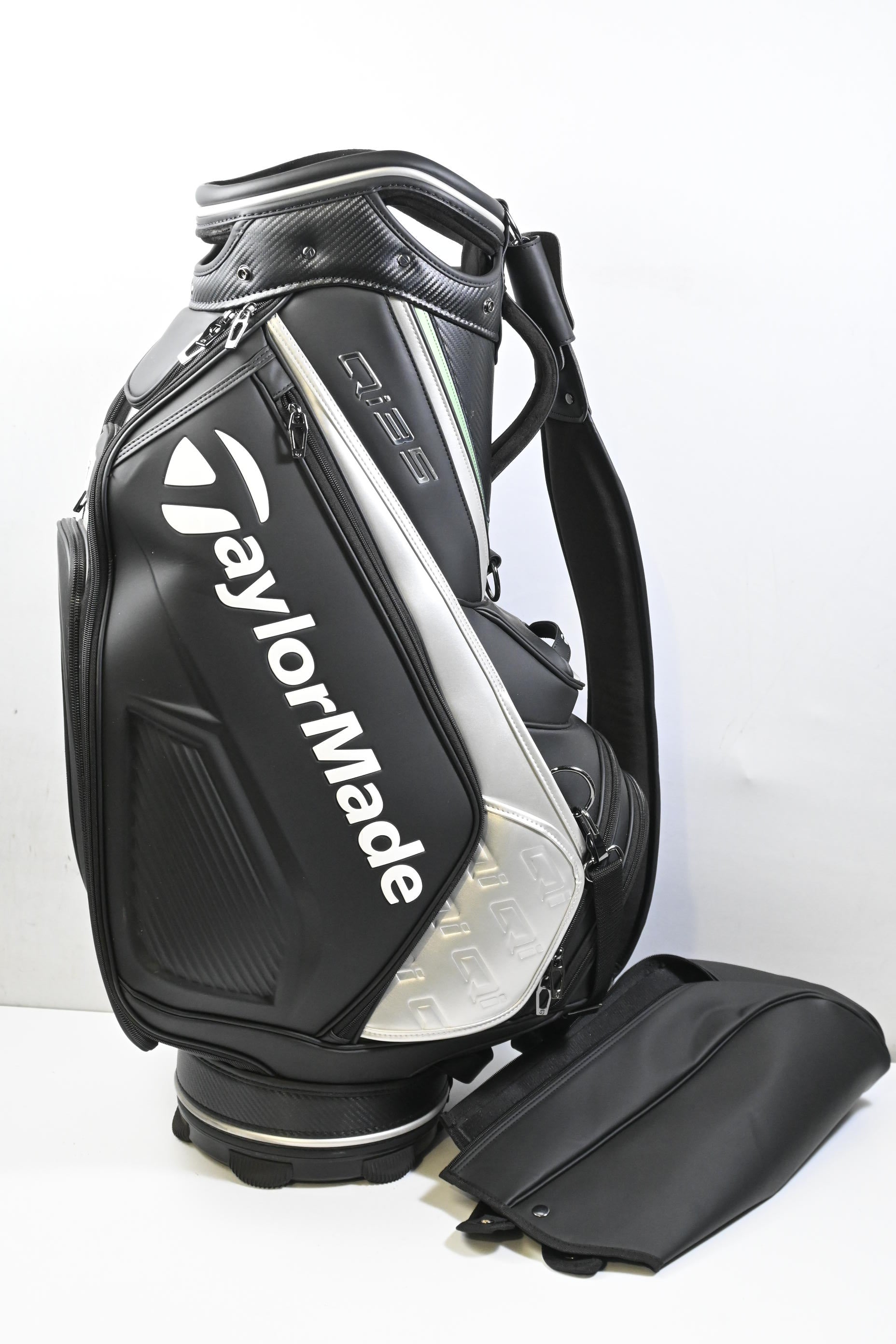 Taylormade Qi35 Tour Bag / 6-Way Divider / Black, Silver & Green