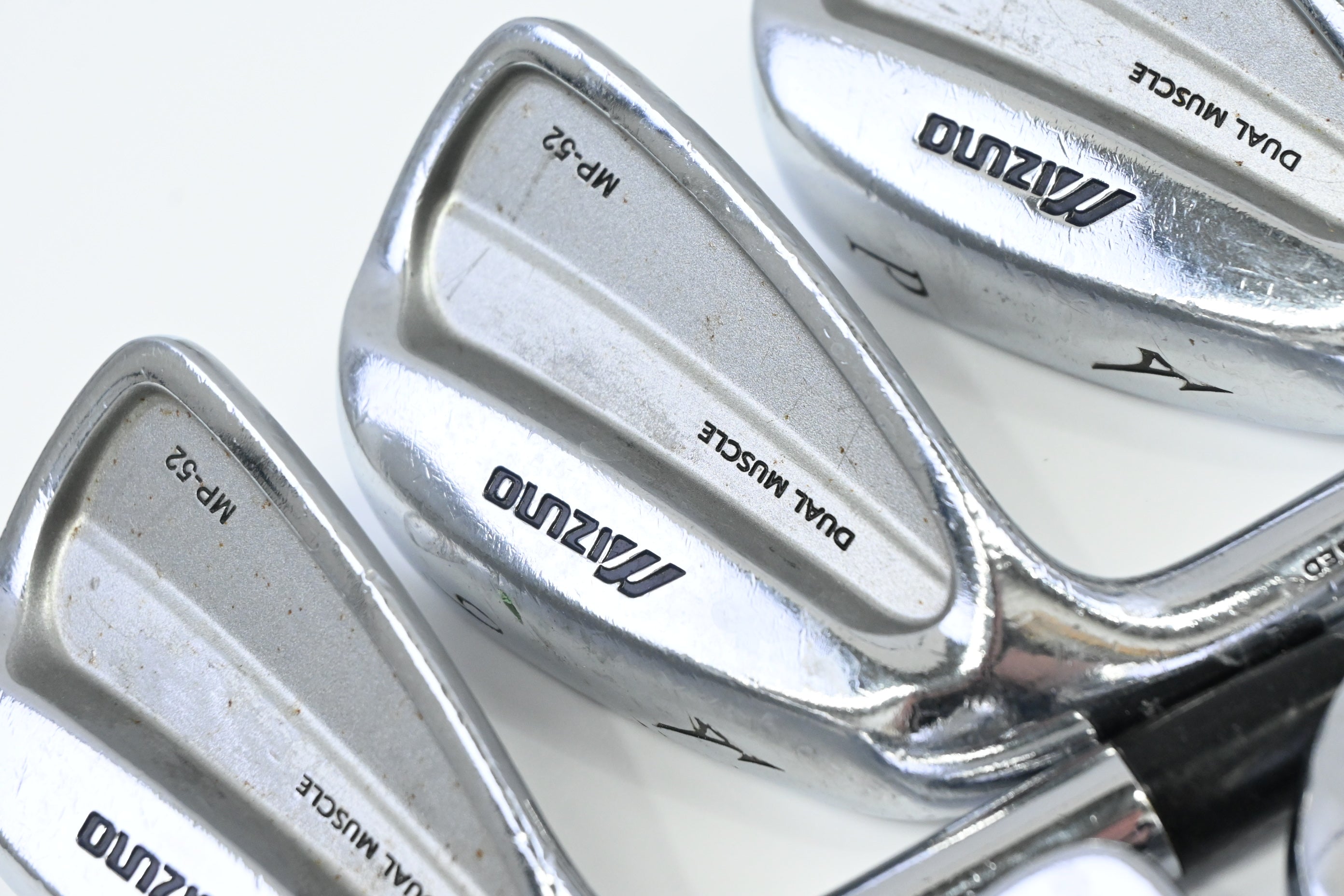Left Hand Mizuno MP-52 Irons / 4-PW / Regular Plus Flex Project X Rifle Shafts