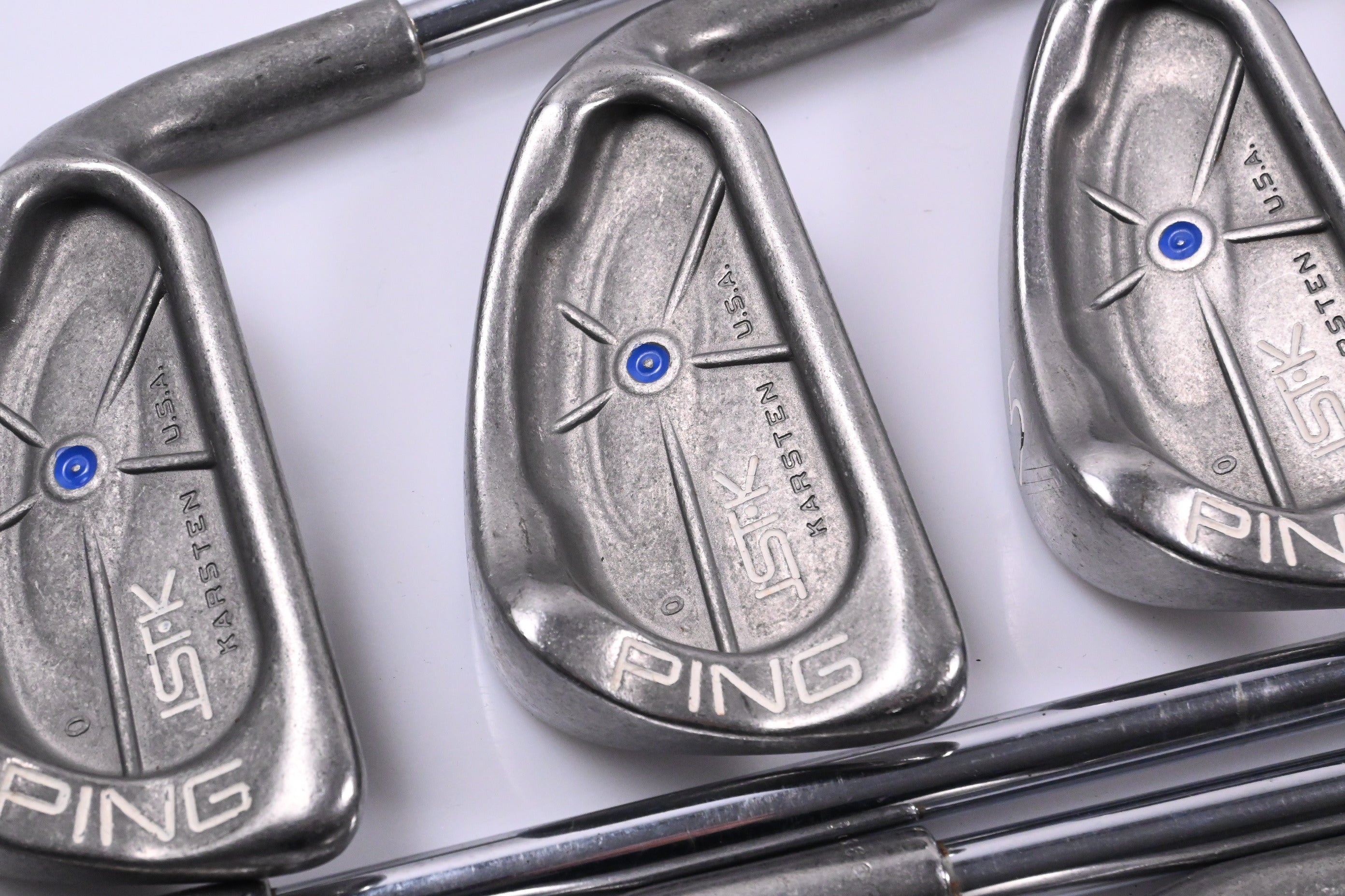 Ping ISI-K Irons / 3-PW+SW / Blue Dot / Stiff Flex Ping Cushin Steel Shafts