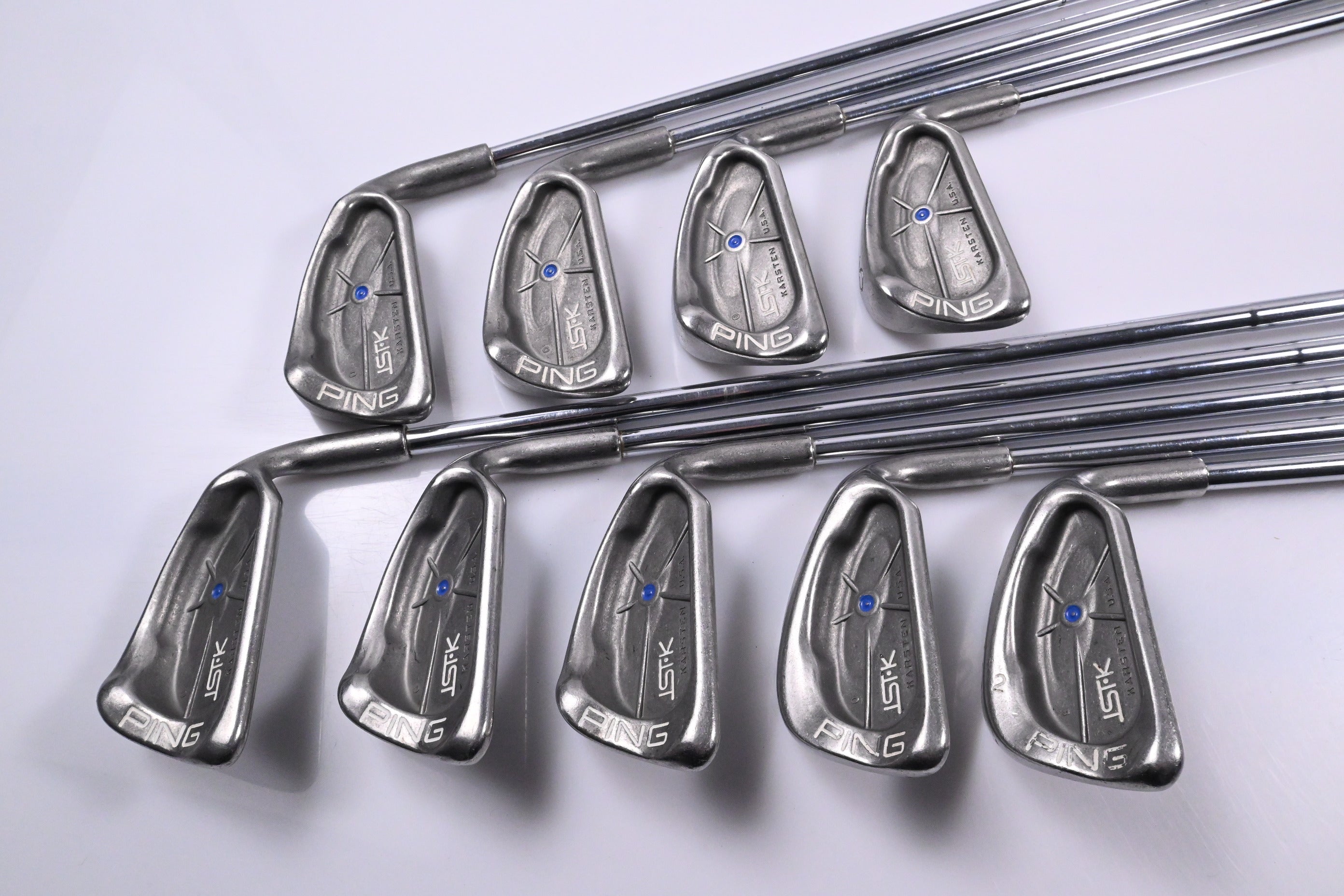 Ping ISI-K Irons / 3-PW+SW / Blue Dot / Stiff Flex Ping Cushin Steel Shafts