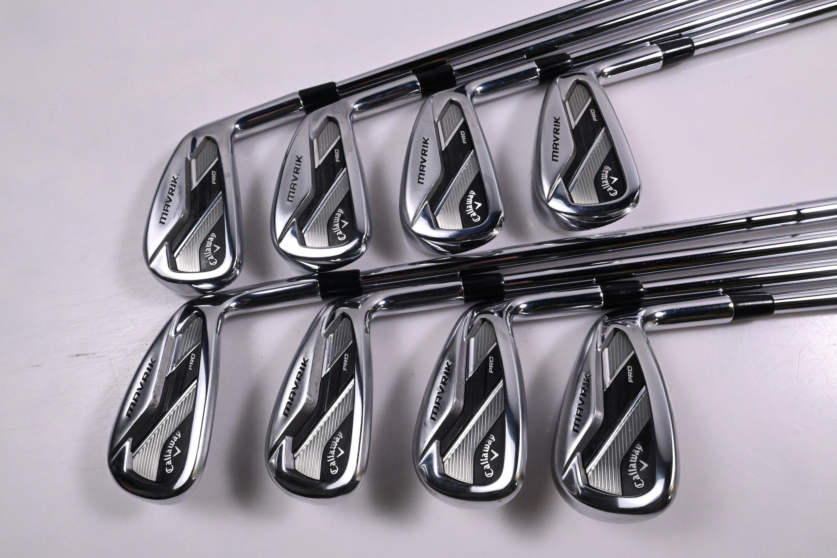 Callaway Mavrik Pro Irons / 4-PW+AW / Stiff Flex Dynamic Gold 105 S300 Shafts