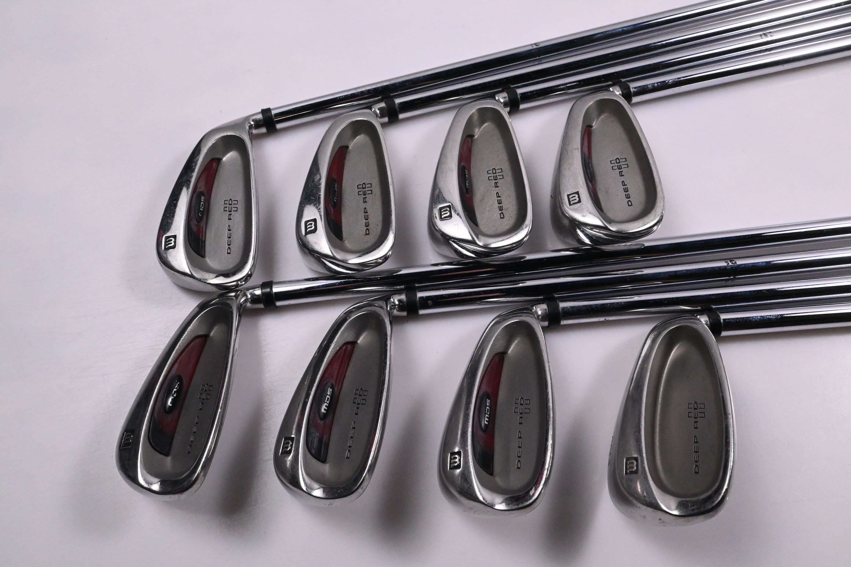 Wilson Deep Red II Irons / 3-PW+SW / Regular Flex Wilson Shafts / No #4 Iron