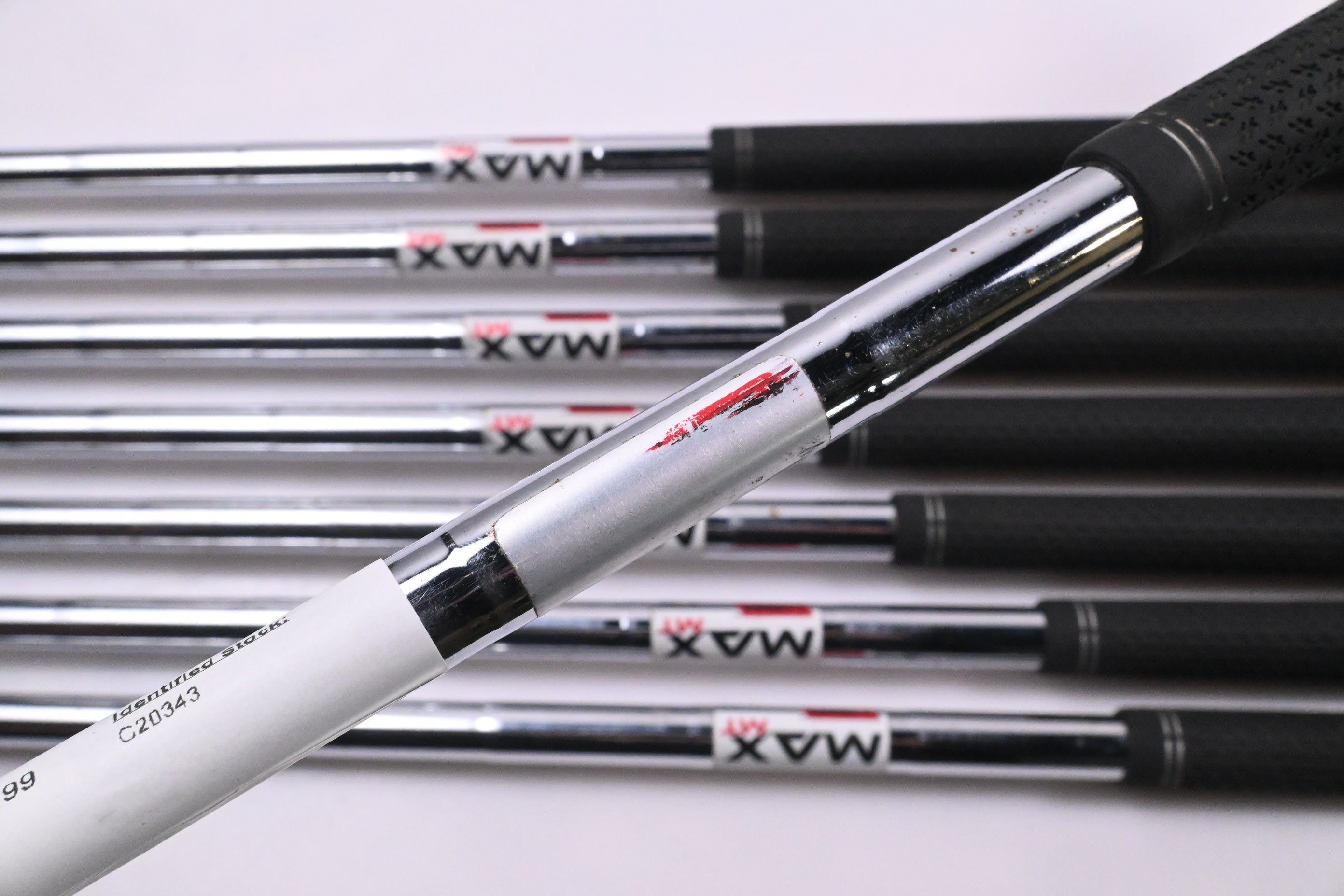 Taylormade Stealth Irons / 4-PW+GW / Stiff Flex KBS MAX MT 85 Shafts