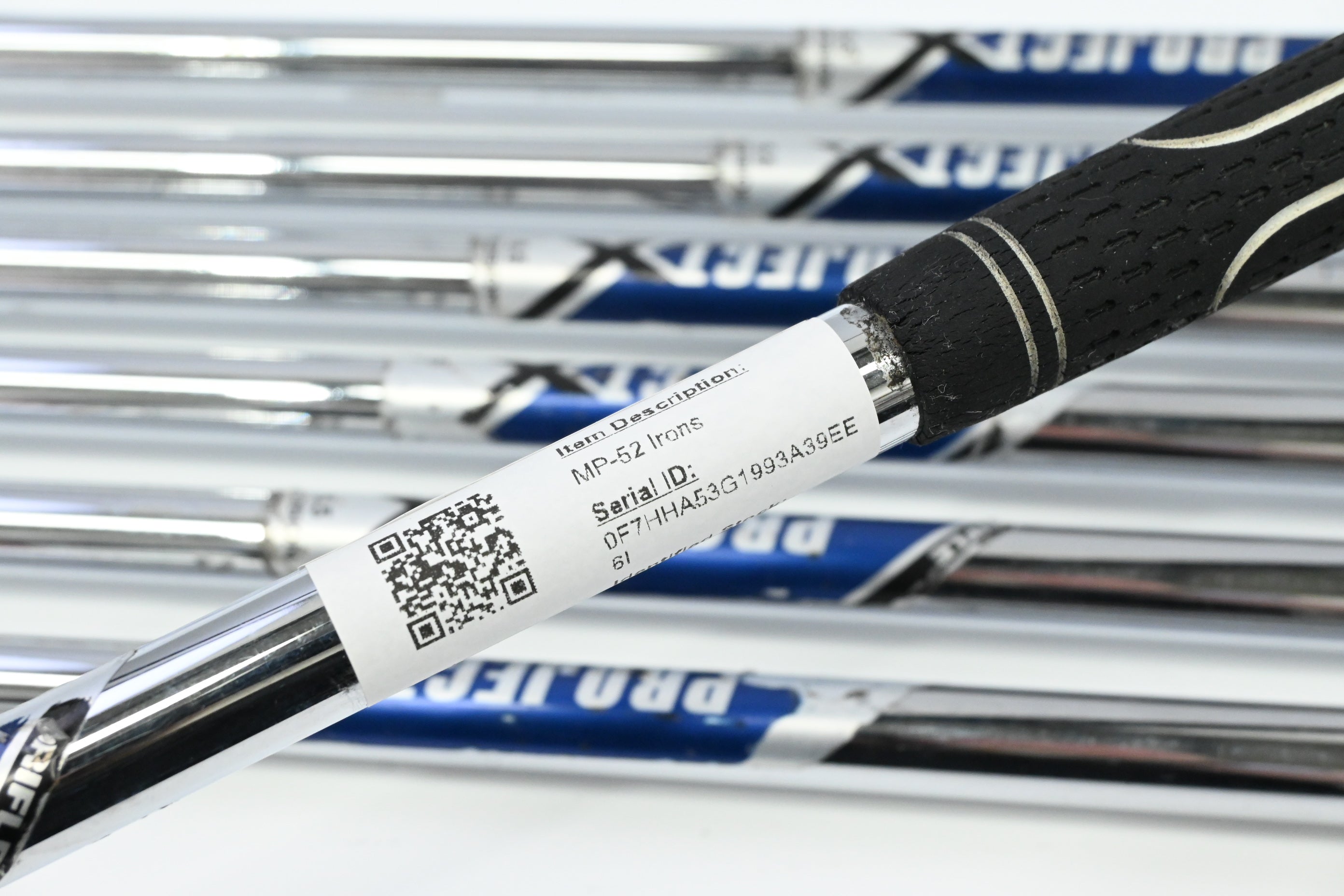 Left Hand Mizuno MP-52 Irons / 4-PW / Regular Plus Flex Project X Rifle Shafts