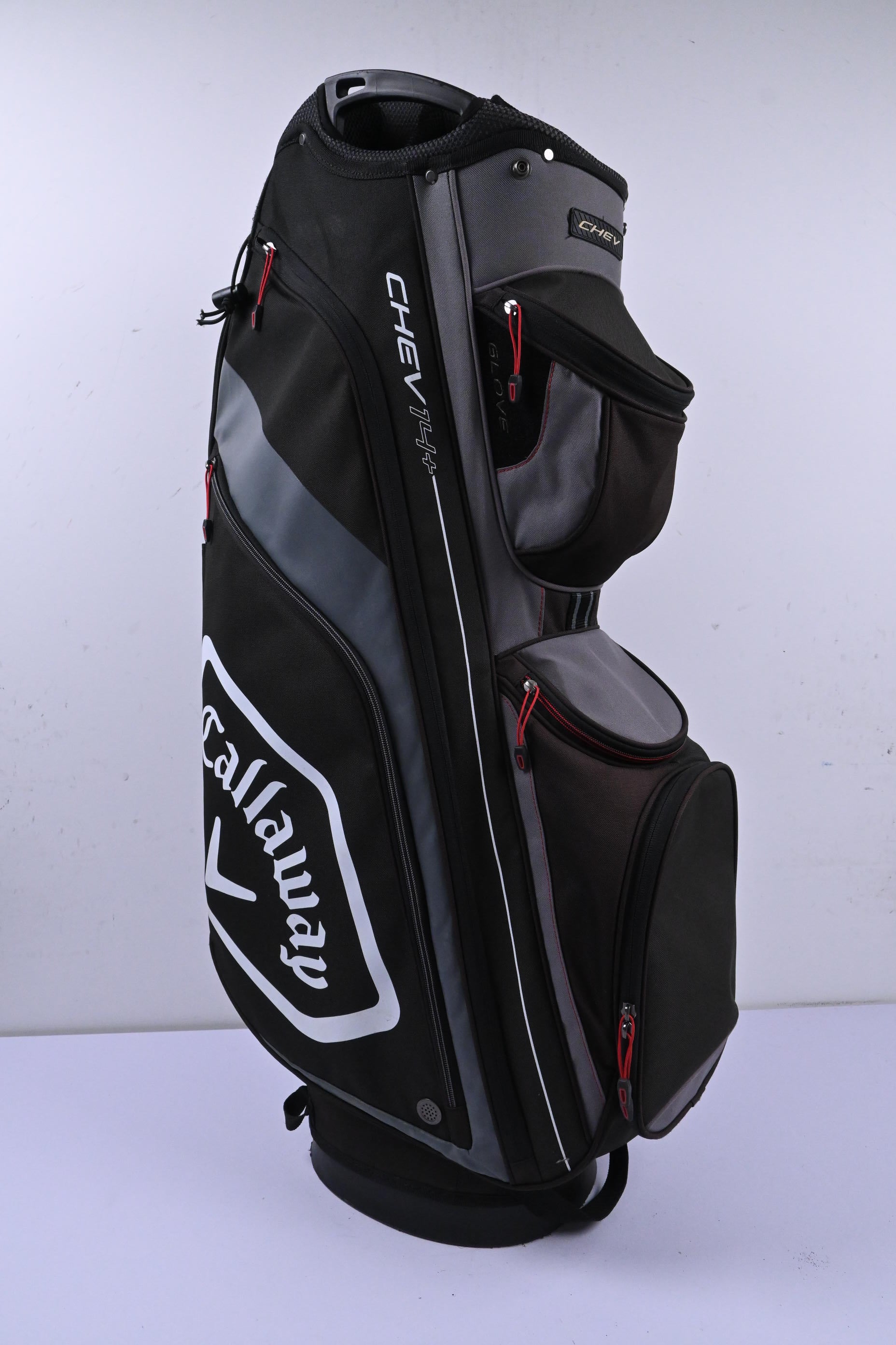Callaway CHEV 14+ Cart Bag / 14-Way Divider / Black & Grey