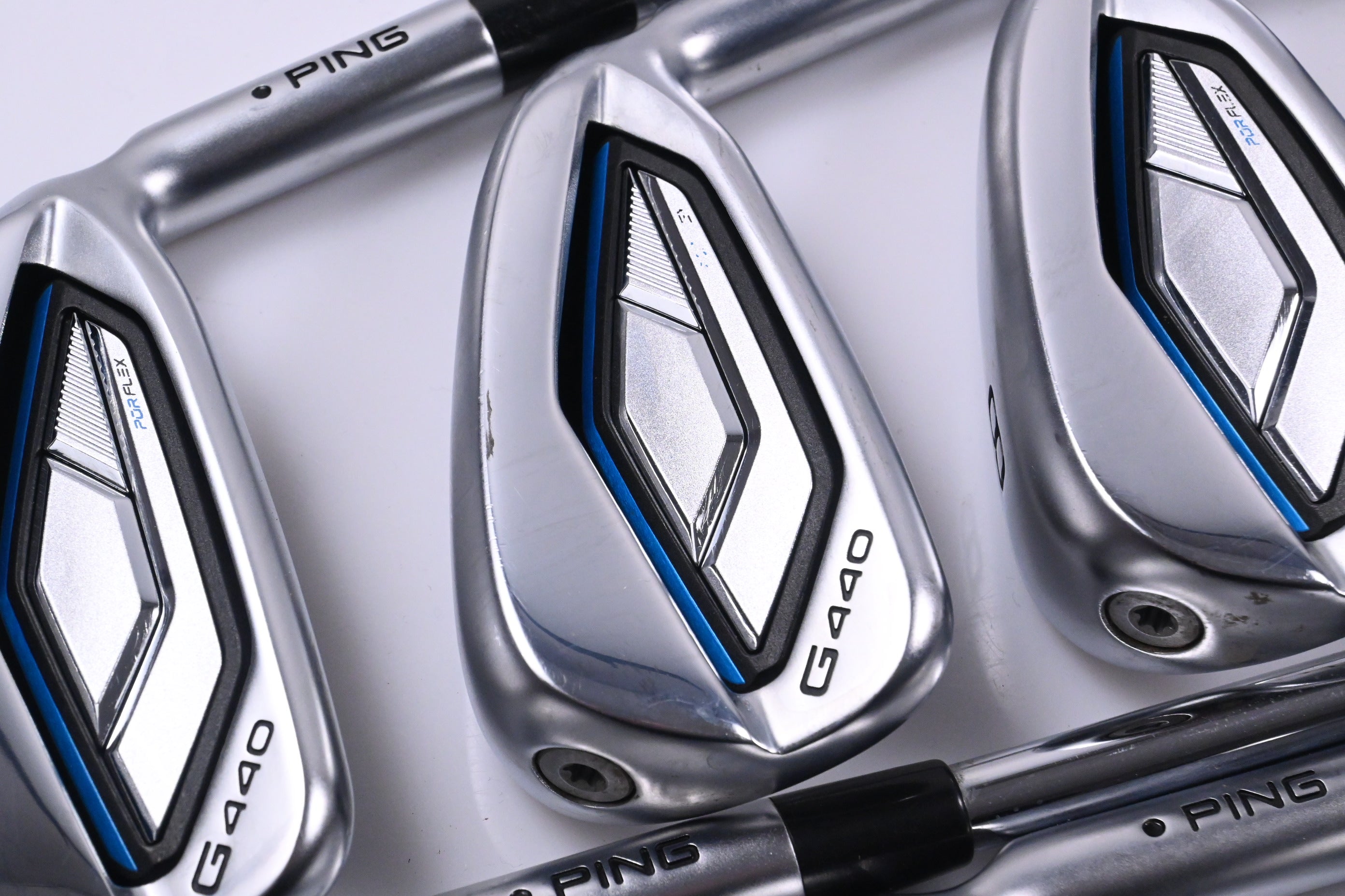 Ping G440 Irons / 6-PW+GW+52°+56° / Black Dot / Regular Flex Ping AWT 3.0 Shafts