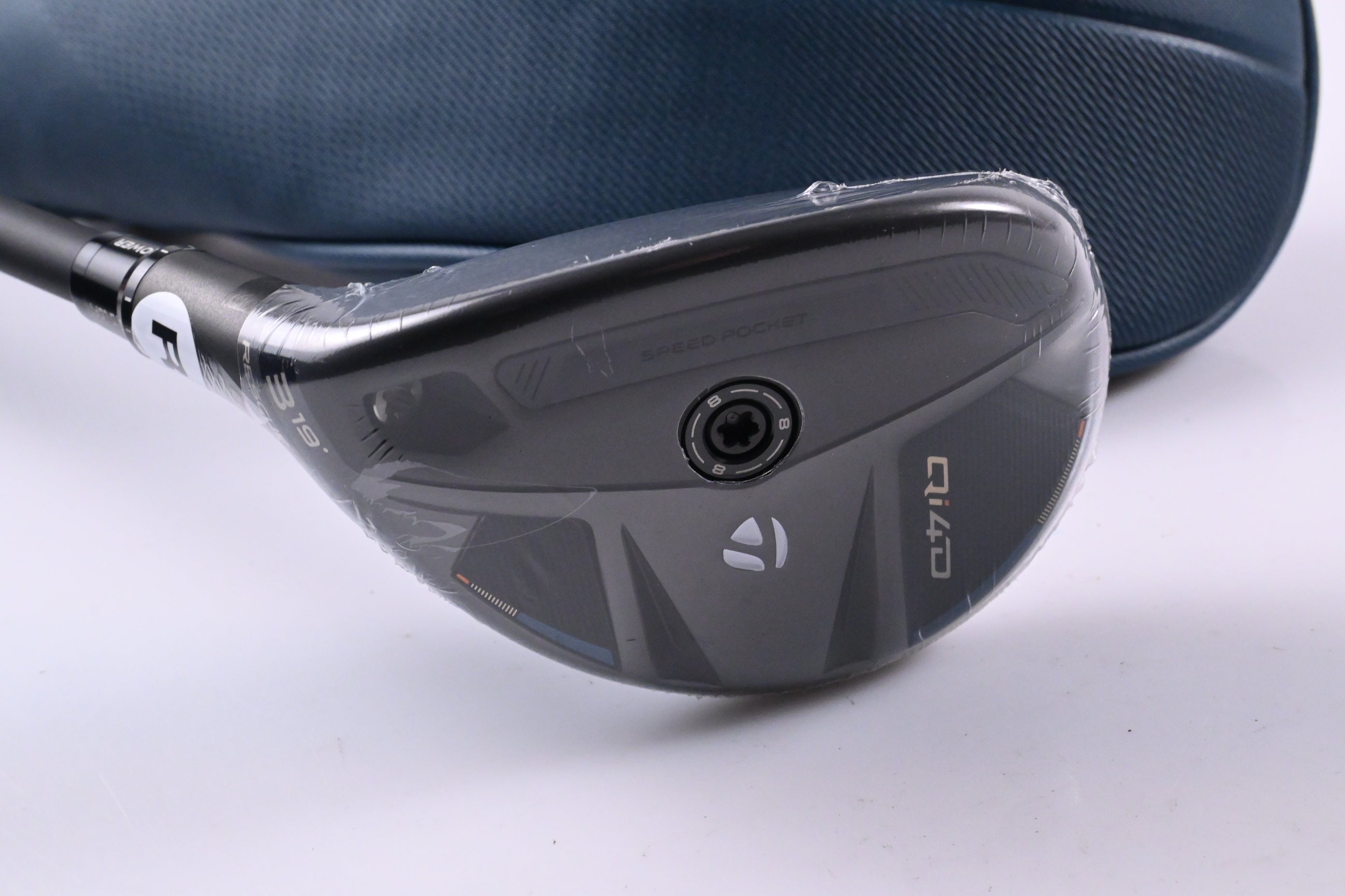 Left Hand Taylormade Qi4D #3 Hybrid / 19 Degree / Regular Flex KBS REAX 65 Shaft