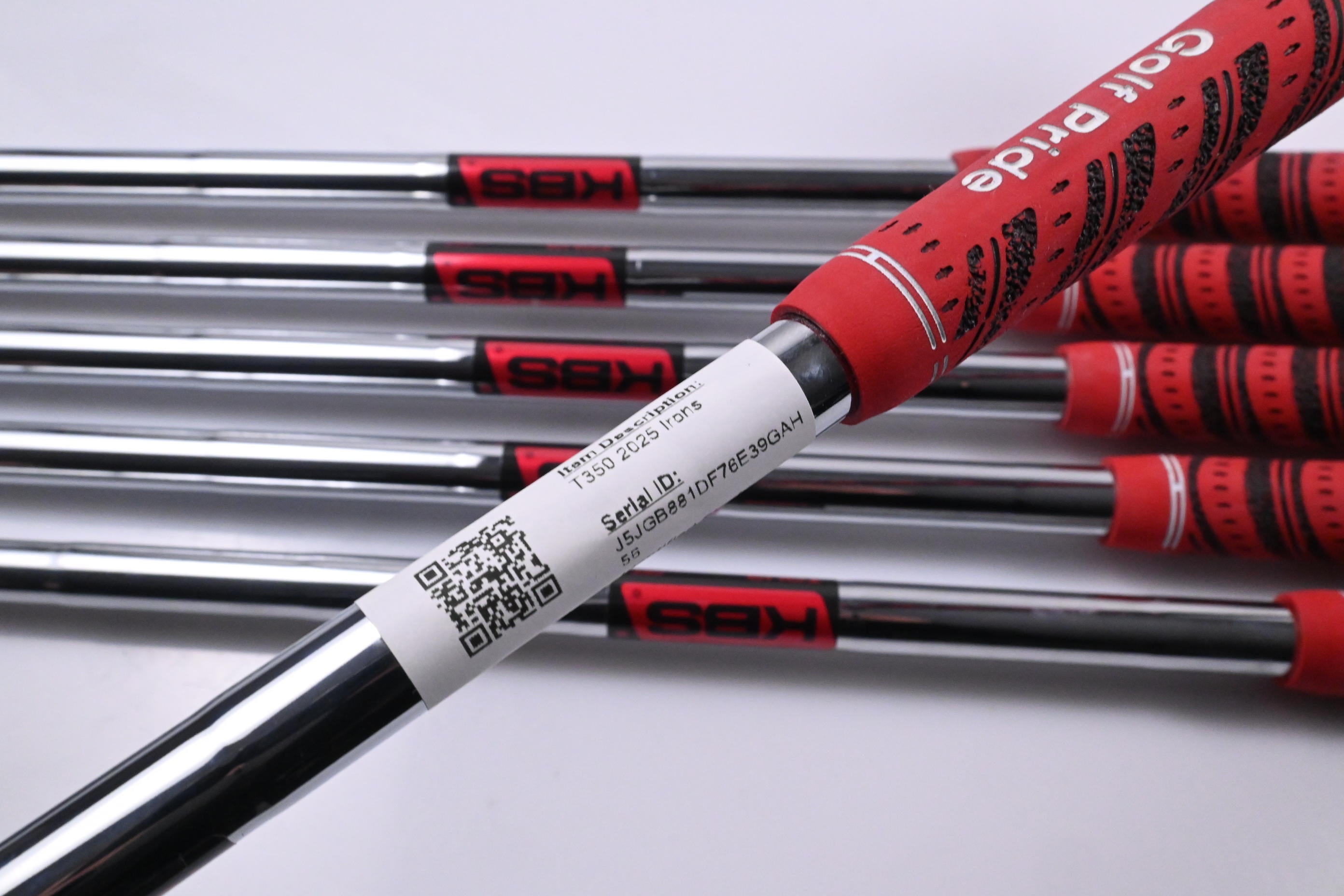 Titleist T350 2025 Irons / 5-PW / Stiff Flex KBS Tour Shafts