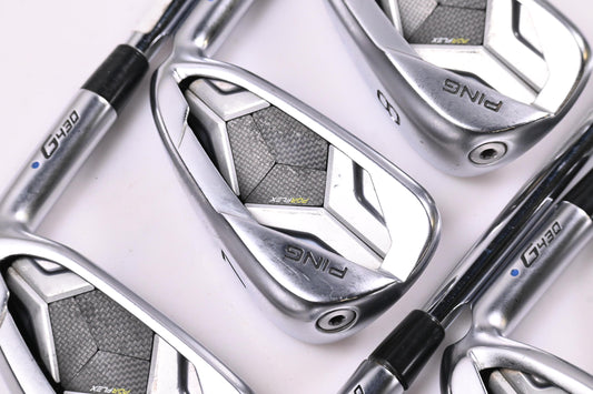 Ping G430 Irons / 6-PW+45° / Blue Dot / Regular Flex Ping AWT 2.0 Shafts